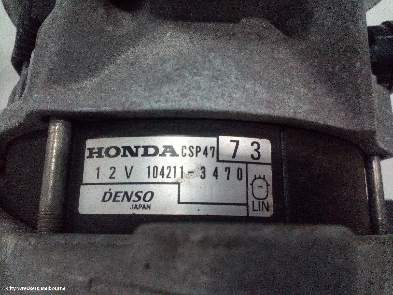 HONDA ODYSSEY ALTERNATOR, RC1, 2.4, K24W, 02/2014 ONWARDS
