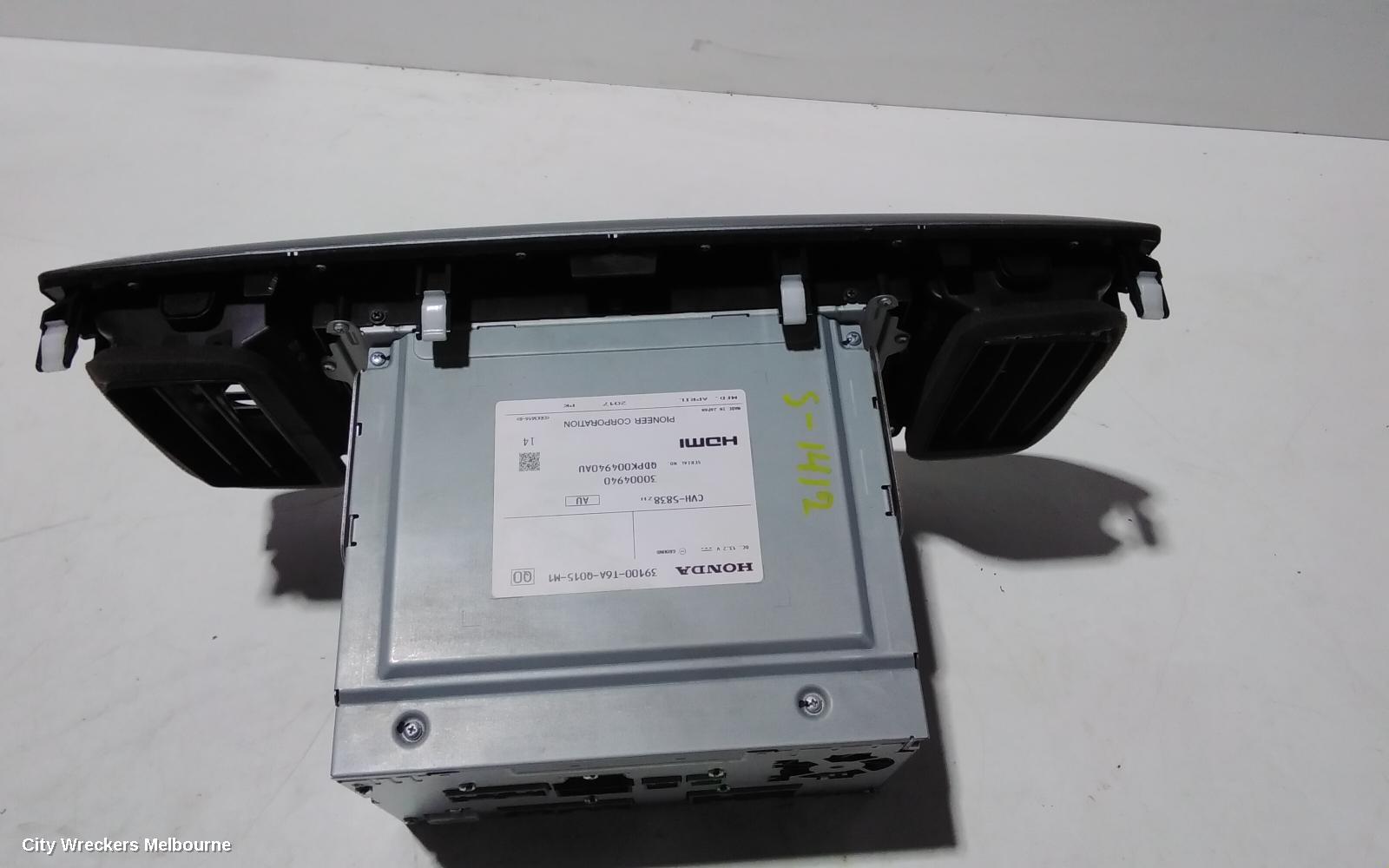 HONDA ODYSSEY RADIO/CD/DVD/SAT/TV, RC1, DISPLAY UNIT, 7IN TOUCHSCREEN, NON SAT NAV TYPE, 02/2014 - 12/2020