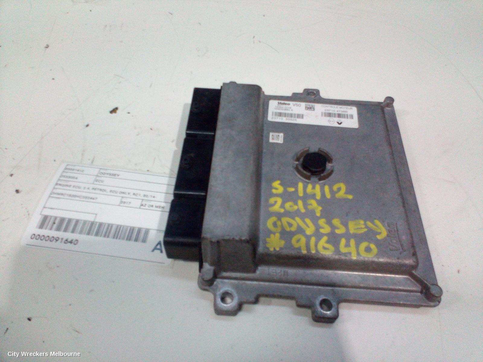 HONDA ODYSSEY ECU, ENGINE ECU, 2.4, PETROL, ECU ONLY, RC1, 02/2014 ONWARDS
