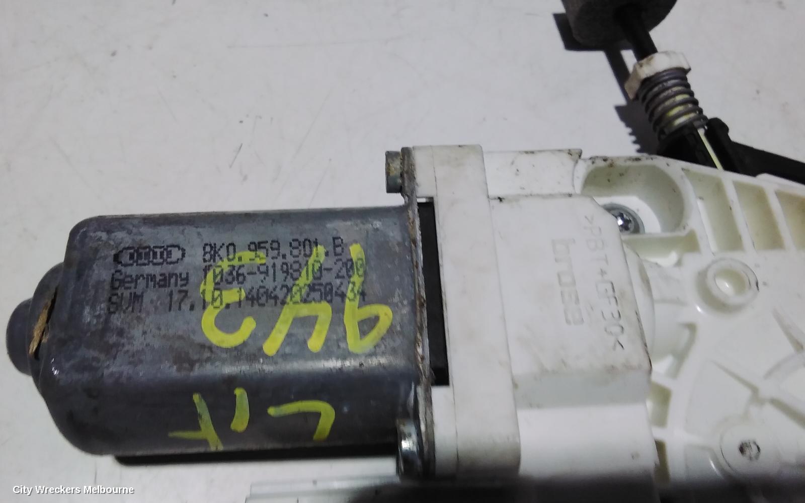 AUDI Q3 LEFT FRONT WINDOW REG/MOTOR, 8U, 03/2012 - 12/2018