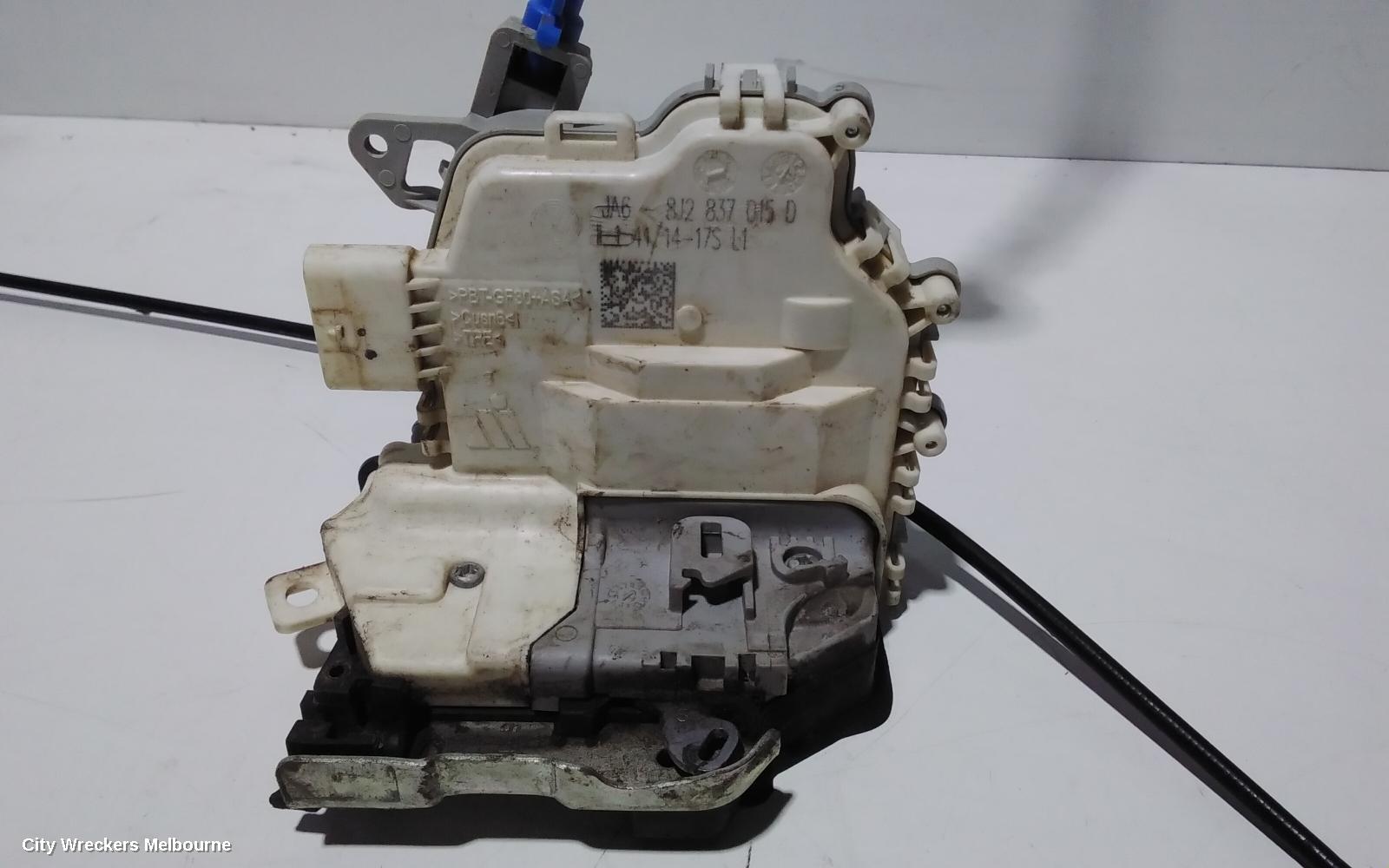 AUDI Q3 DOOR/BOOT/GATE LOCK, LEFT FRONT DOOR LOCK, 8U, P/N 8J2837015F, 11/2014 - 12/2018