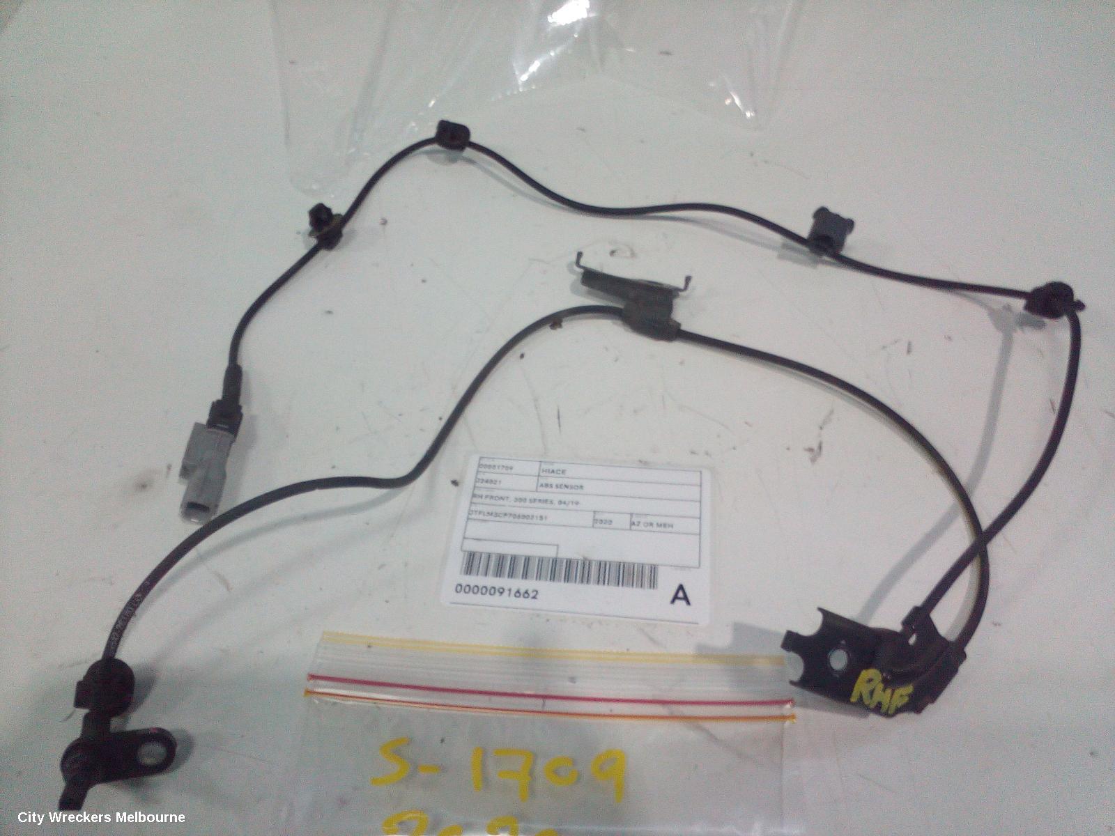 TOYOTA HIACE ABS SENSOR, RH FRONT, 300 SERIES, 04/2019 ONWARDS