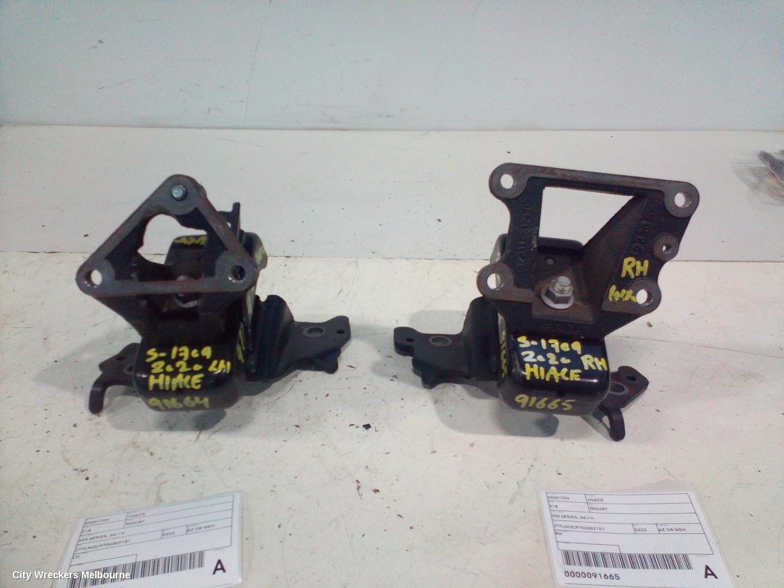 TOYOTA HIACE MOUNT, 300 SERIES, 02/2019 ONWARDS