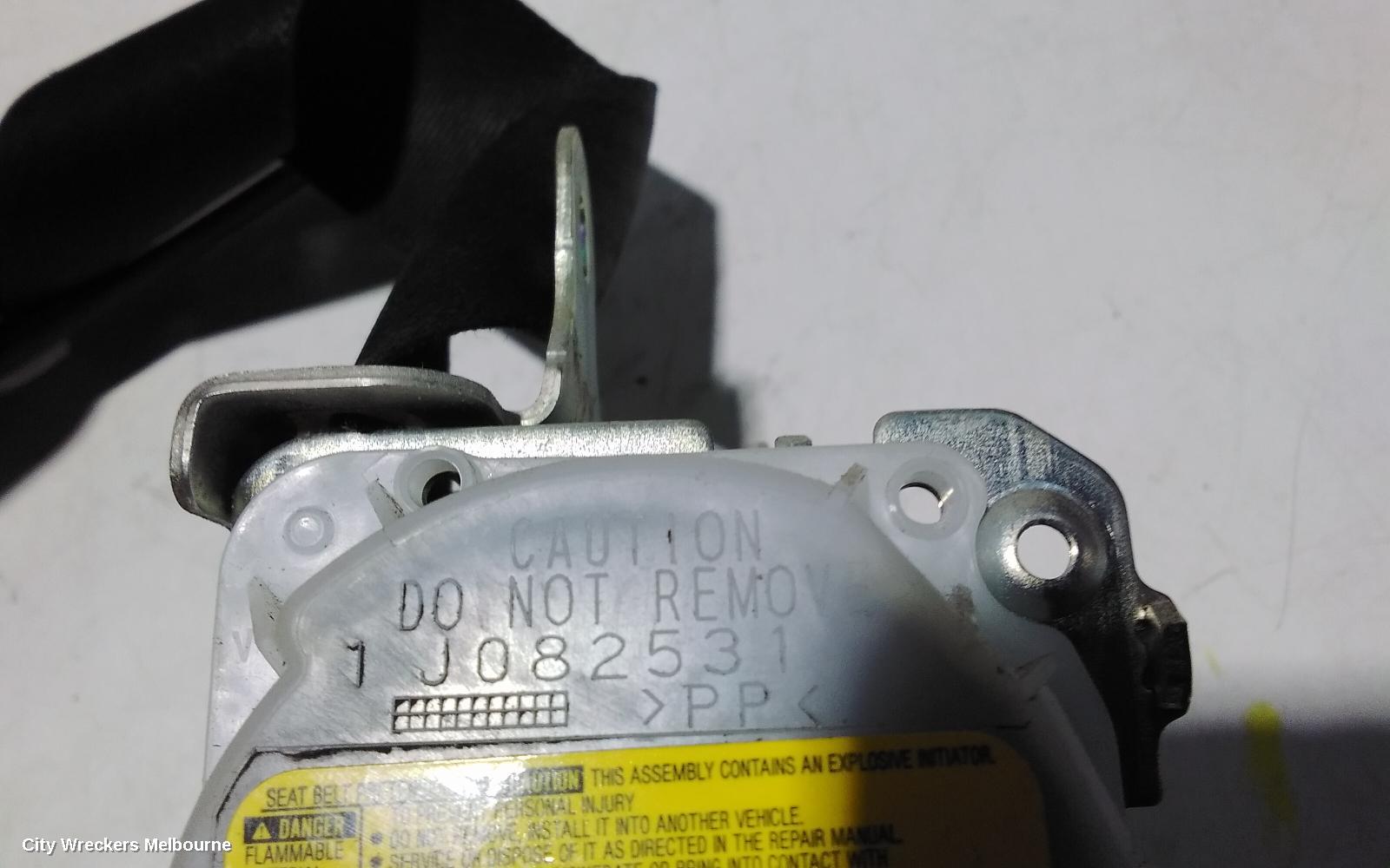 TOYOTA KLUGER SEATBELT/STALK, LH FRONT, SEAT BELT ONLY, GSU40-GSU45, 07/2010 - 02/2014