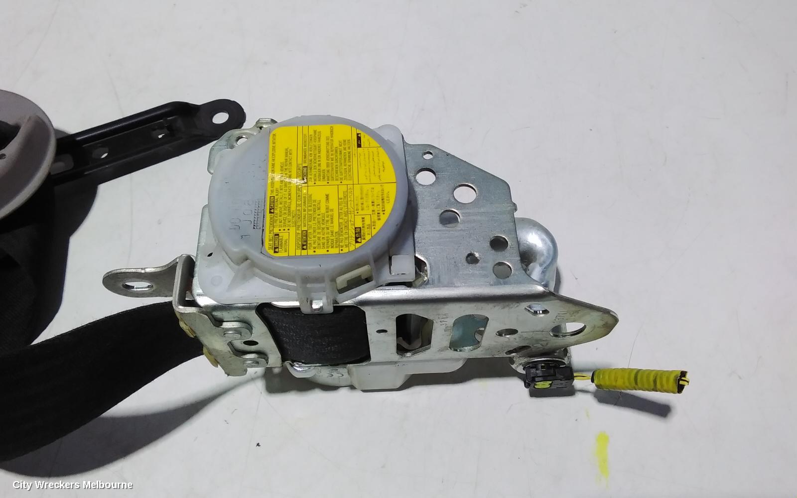 TOYOTA KLUGER SEATBELT/STALK, LH FRONT, SEAT BELT ONLY, GSU40-GSU45, 07/2010 - 02/2014