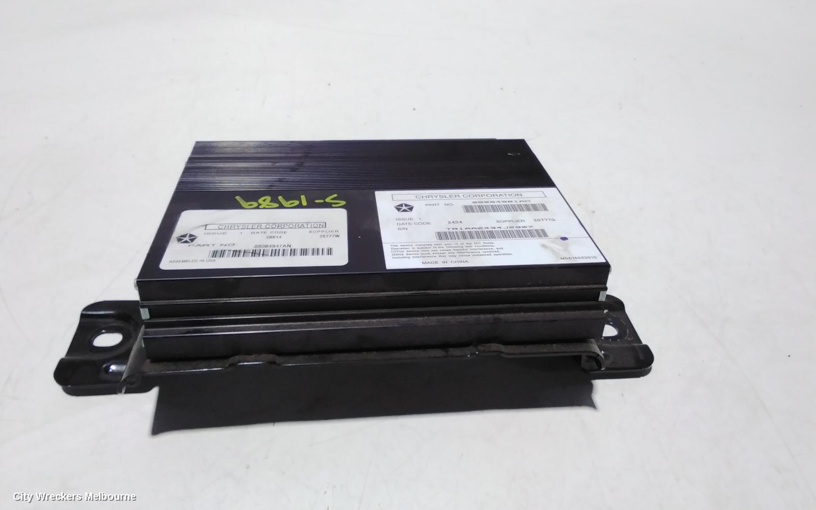 FIAT FREEMONT RADIO/CD/DVD/SAT/TV, AMPLIFIER, JF, 04/2013 - 01/2017