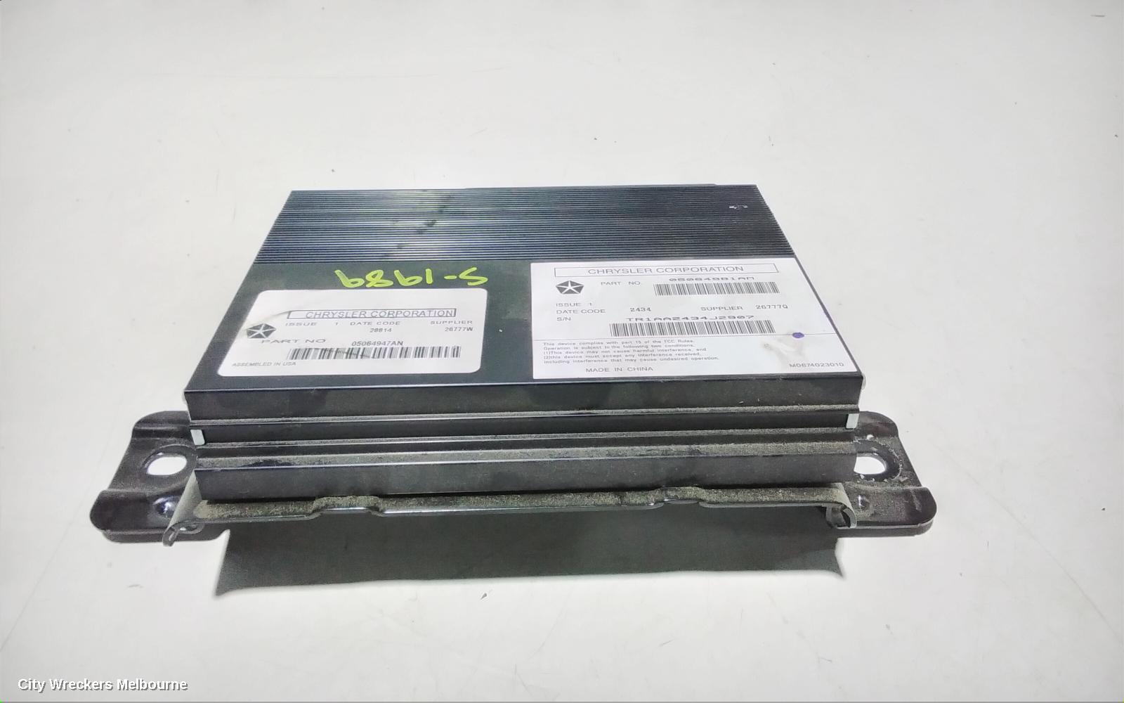 FIAT FREEMONT RADIO/CD/DVD/SAT/TV, AMPLIFIER, JF, 04/2013 - 01/2017