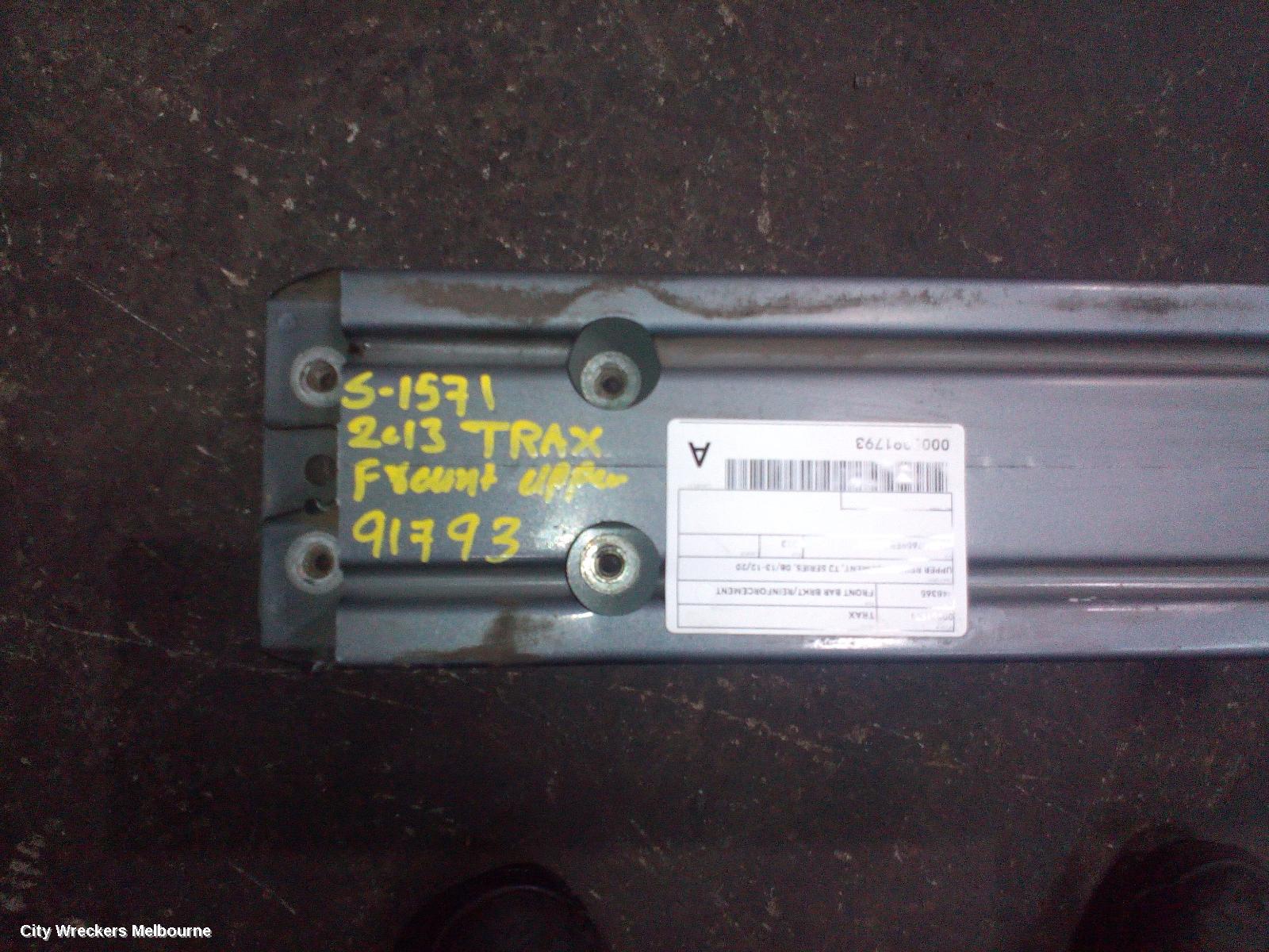HOLDEN TRAX F/BAR REINFORC/BRACK, UPPER REINFORCEMENT, TJ SERIES, 08/2013 - 12/2020