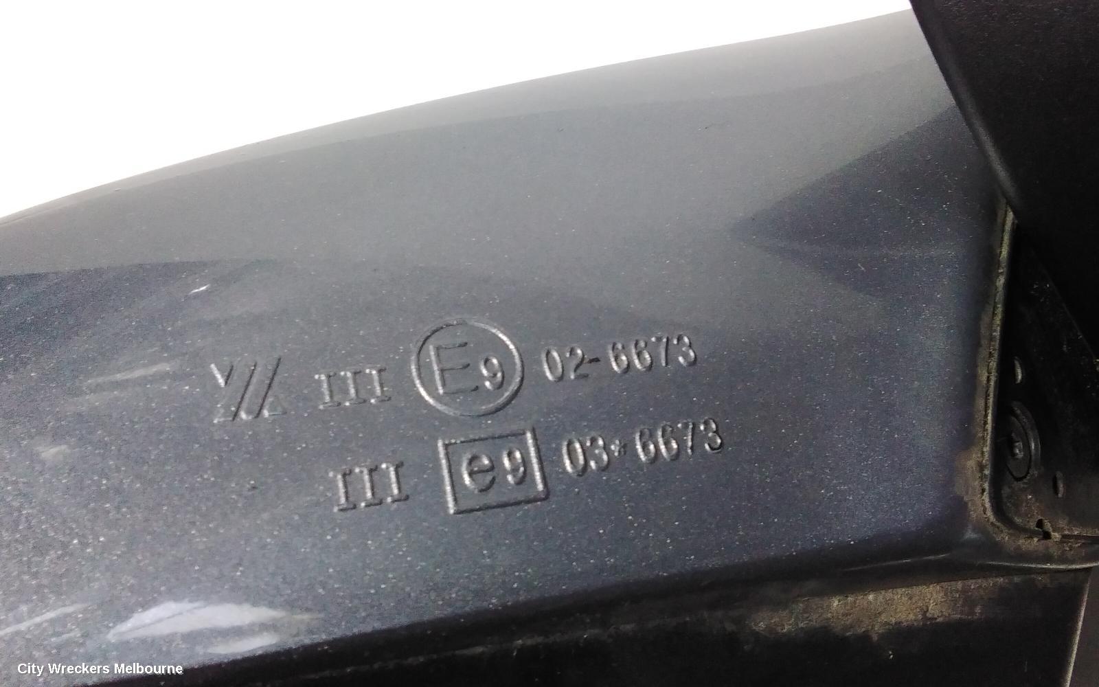 HOLDEN TRAX RIGHT DOOR MIRROR, TJ SERIES, LS, 08/2013 - 09/2016