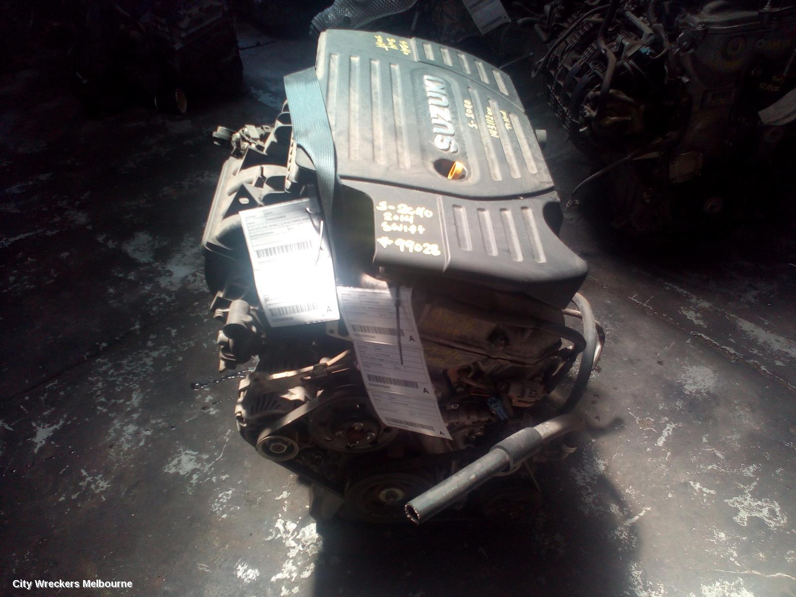SUZUKI SWIFT ENGINE, PETROL, 1.6, M16A, SPORTS, FZ, 08/2010 - 03/2017