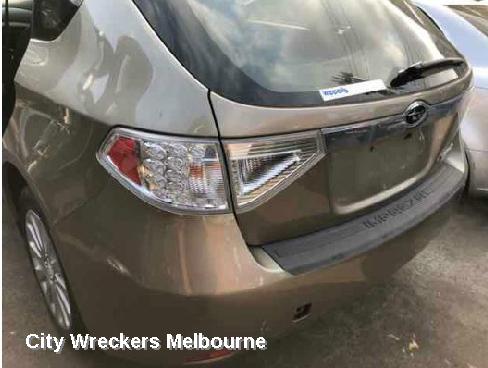 SUBARU IMPREZA LEFT TAILLIGHT, G3, HATCH, IN BODY, 04/2007 - 11/2011