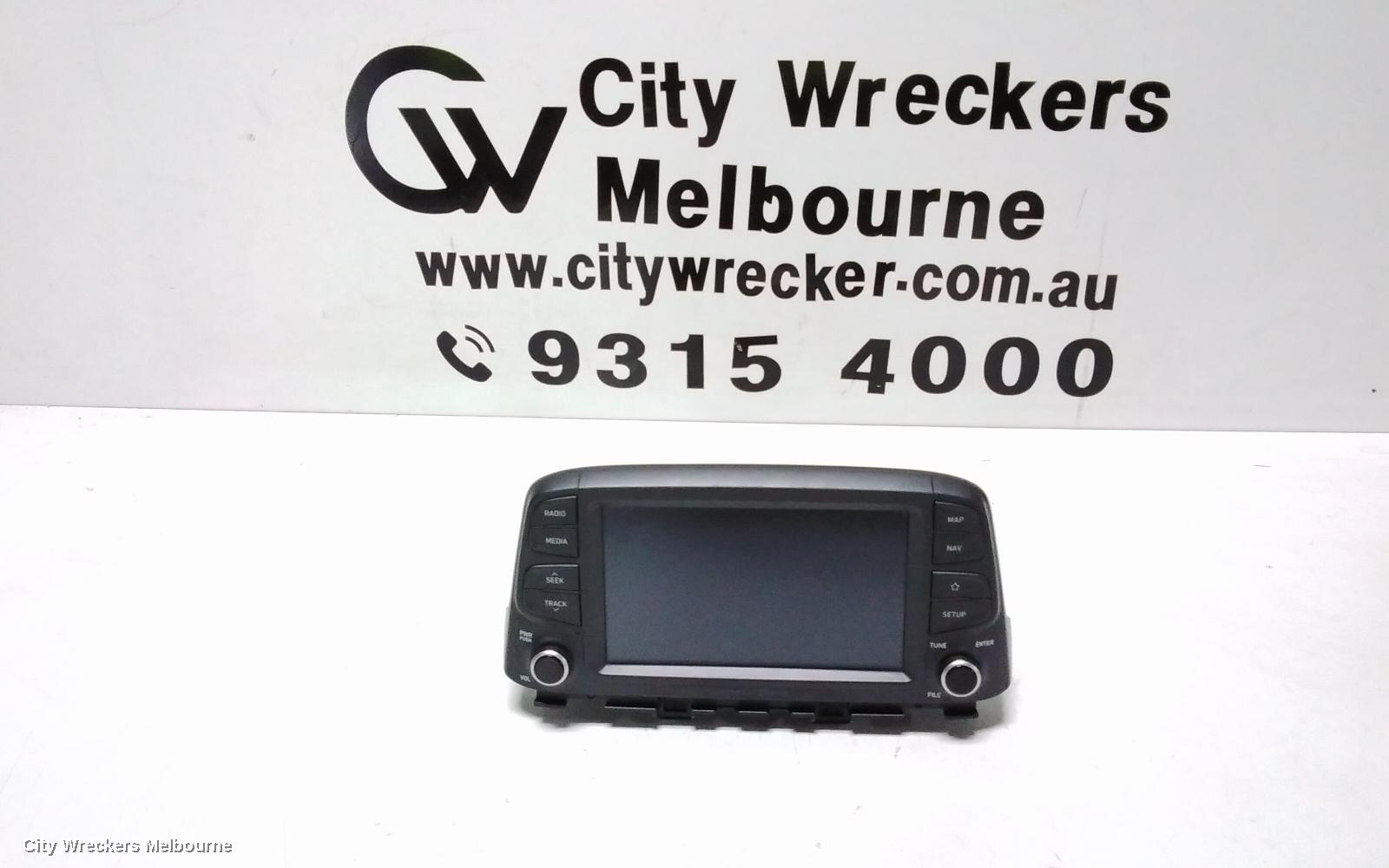 HYUNDAI KONA RADIO/CD/DVD/SAT/TV, DISPLAY UNIT, 8 IN, OS, 09/2017 ONWARDS