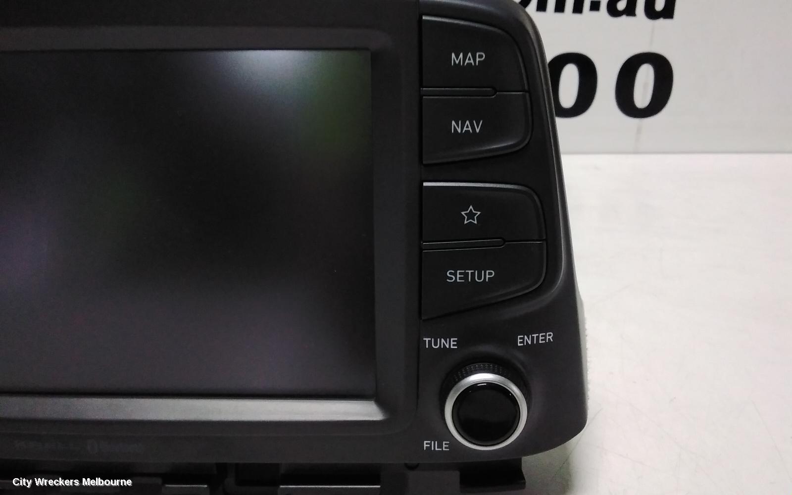 HYUNDAI KONA RADIO/CD/DVD/SAT/TV, DISPLAY UNIT, 8 IN, OS, 09/2017 ONWARDS