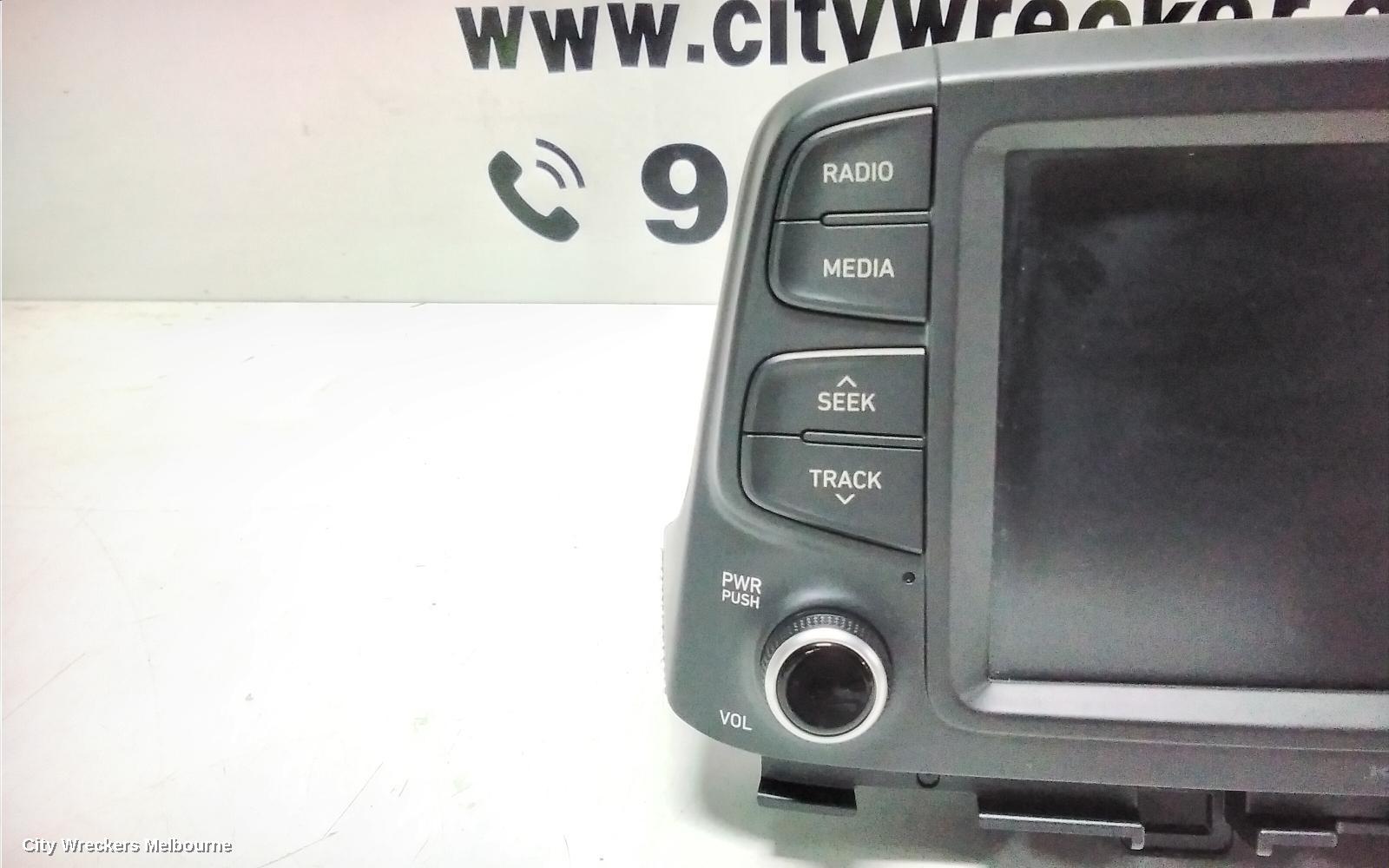 HYUNDAI KONA RADIO/CD/DVD/SAT/TV, DISPLAY UNIT, 8 IN, OS, 09/2017 ONWARDS