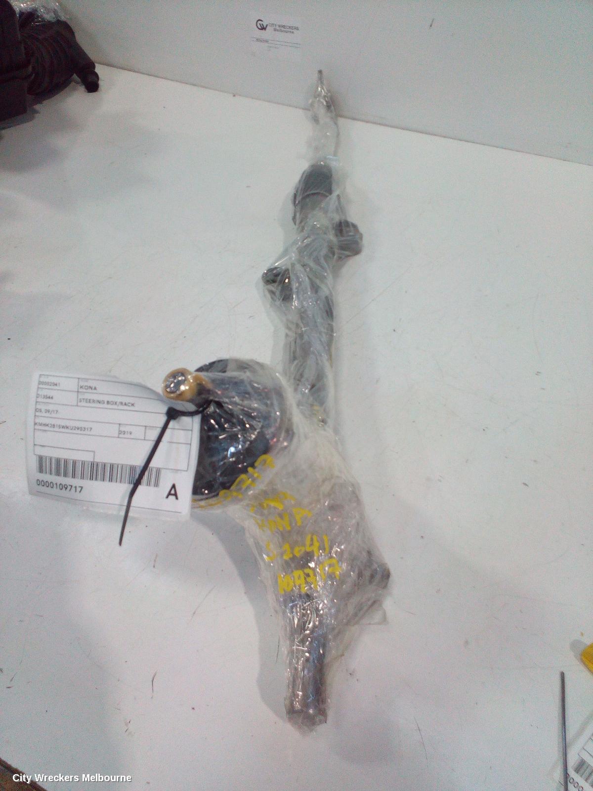 HYUNDAI KONA STEERING BOX/RACK, OS, 09/2017 - 07/2023