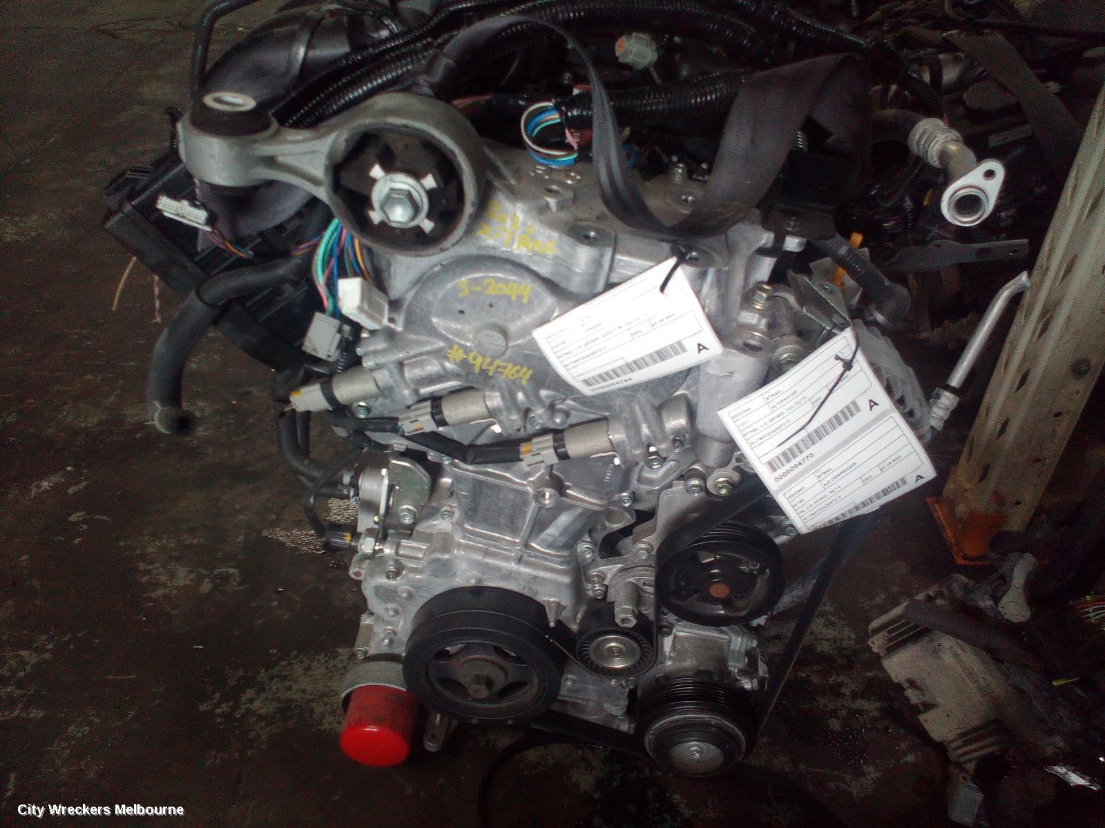 NISSAN XTRAIL ENGINE, PETROL, 2.5, QR25DE, AUTO T/M, T32, 02/2014 ONWARDS