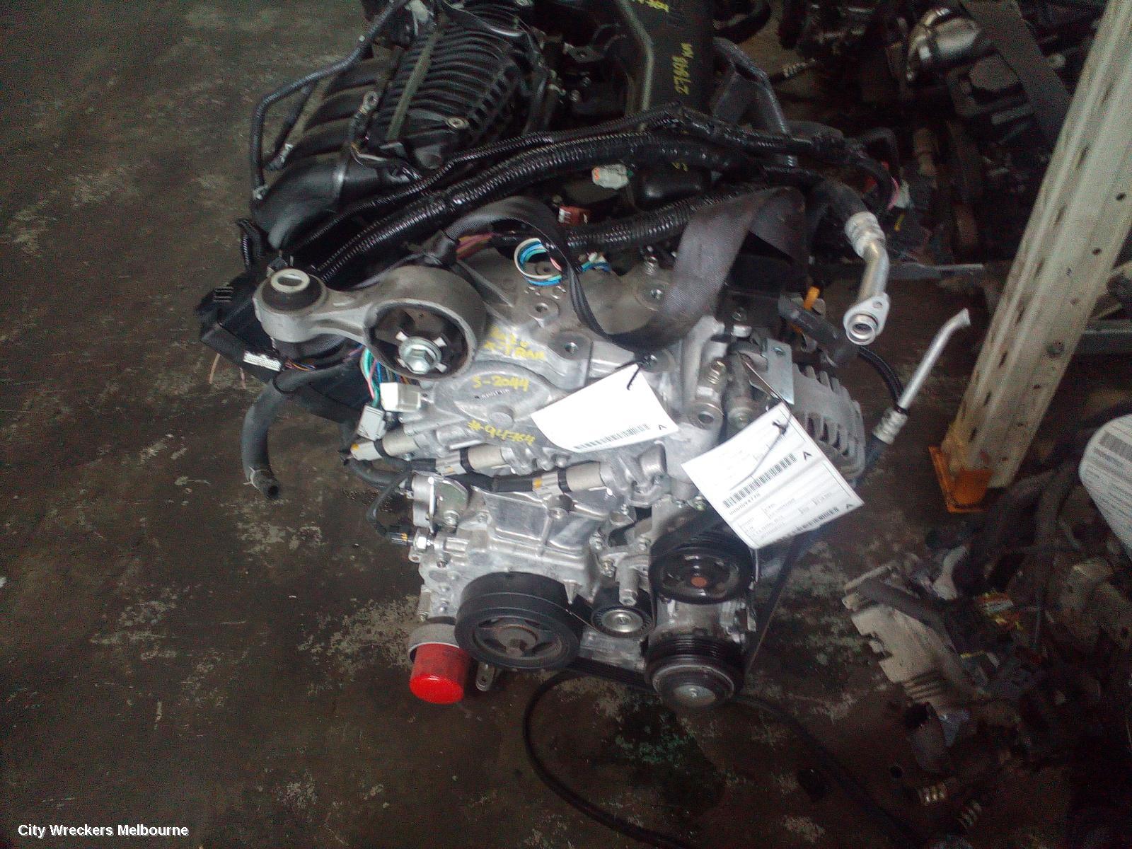 NISSAN XTRAIL ENGINE, PETROL, 2.5, QR25DE, AUTO T/M, T32, 02/2014 ONWARDS