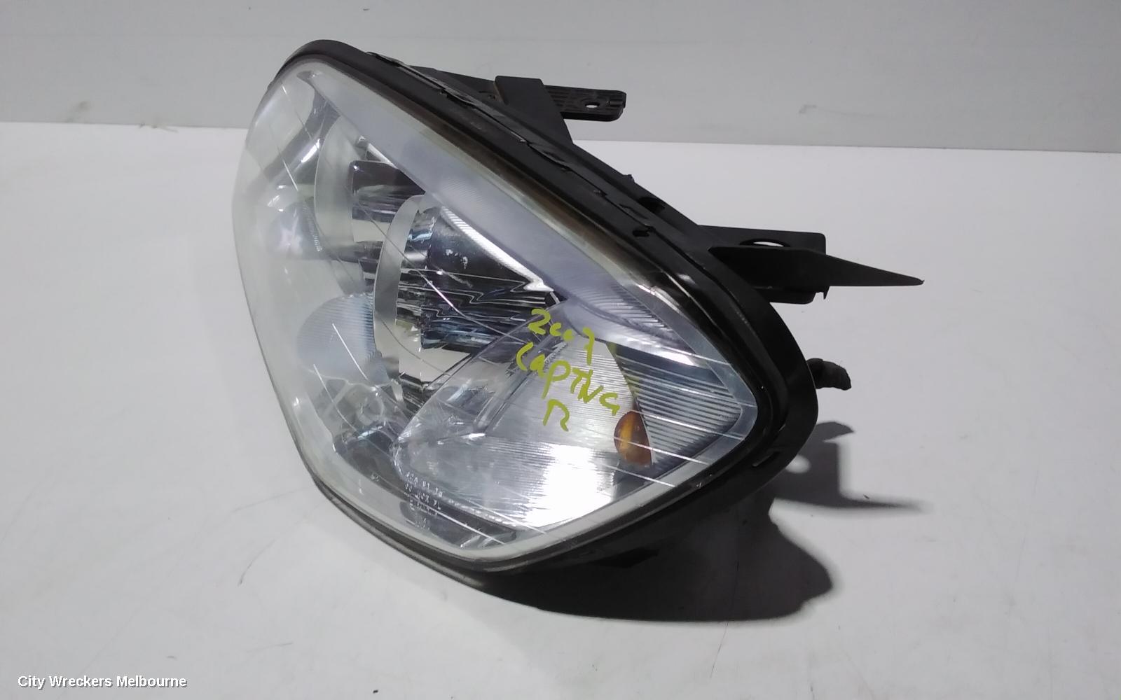 HOLDEN CAPTIVA LEFT HEADLAMP, CG, CX/LX/SX/CAPTIVA 7 (4TH VIN = C), CHROME INNER TYPE, 09/2006 - 02/2011