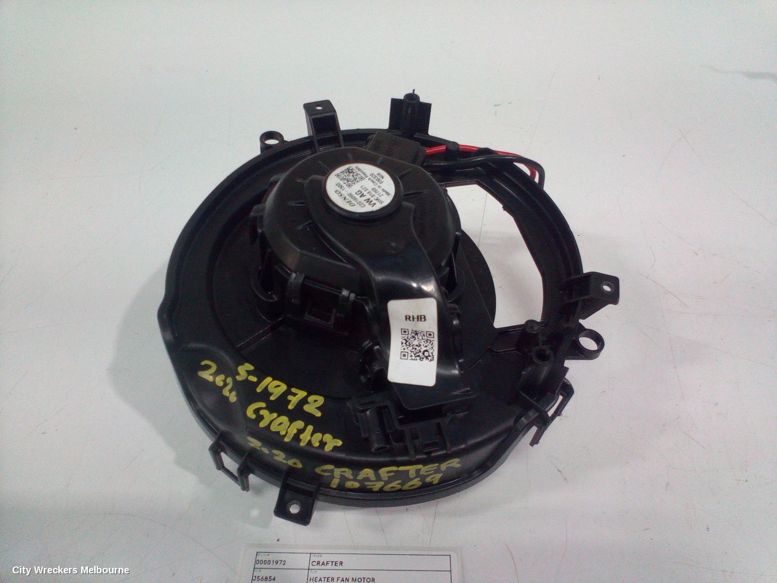 VOLKSWAGEN CRAFTER HEATER FAN MOTOR, SY1, 08/2017 ONWARDS