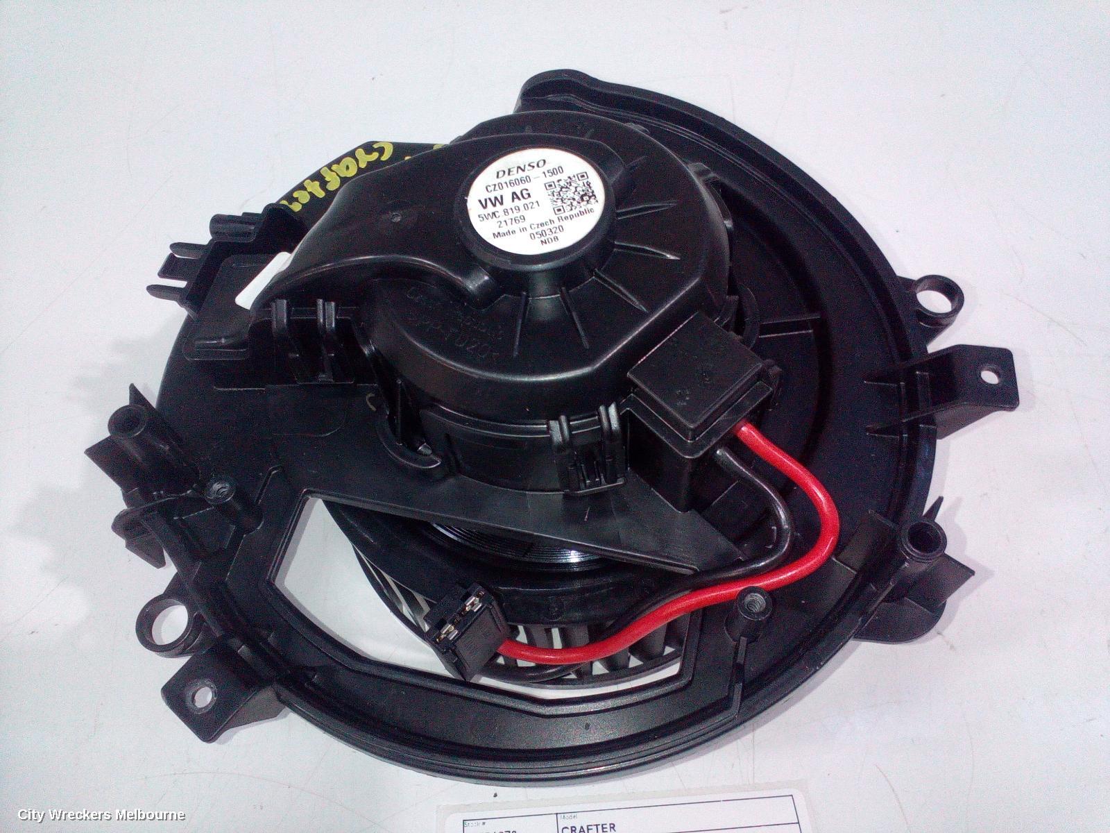 VOLKSWAGEN CRAFTER HEATER FAN MOTOR, SY1, 08/2017 ONWARDS