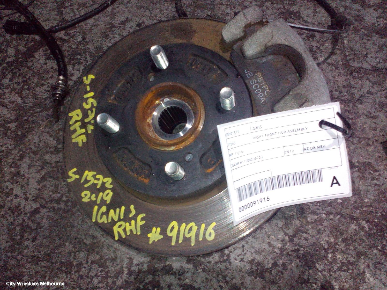 SUZUKI IGNIS RIGHT FRONT HUB ASSEMBLY, MF, 11/2016 ONWARDS