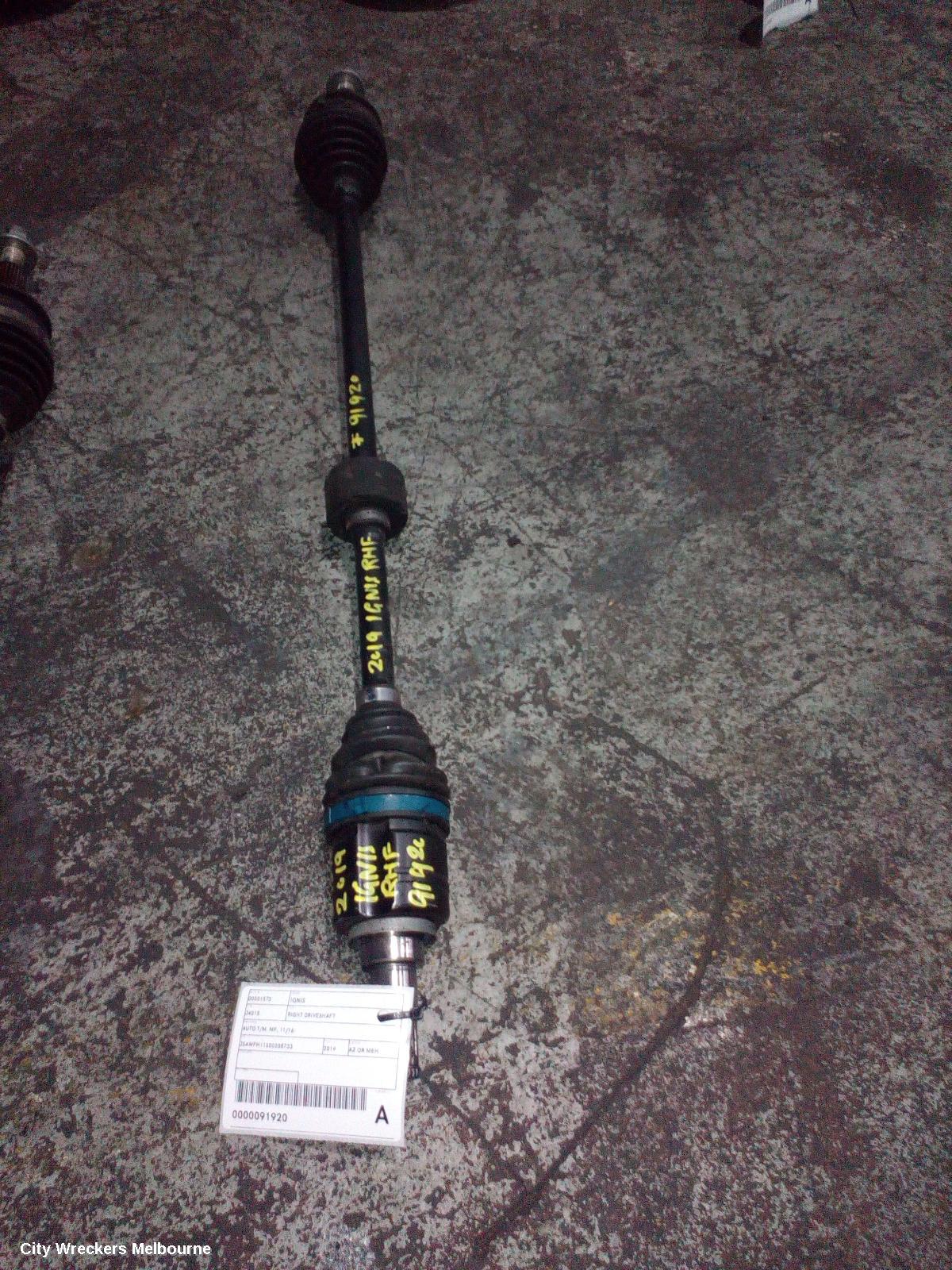 SUZUKI IGNIS RIGHT DRIVESHAFT, AUTO T/M, MF, 11/2016 ONWARDS
