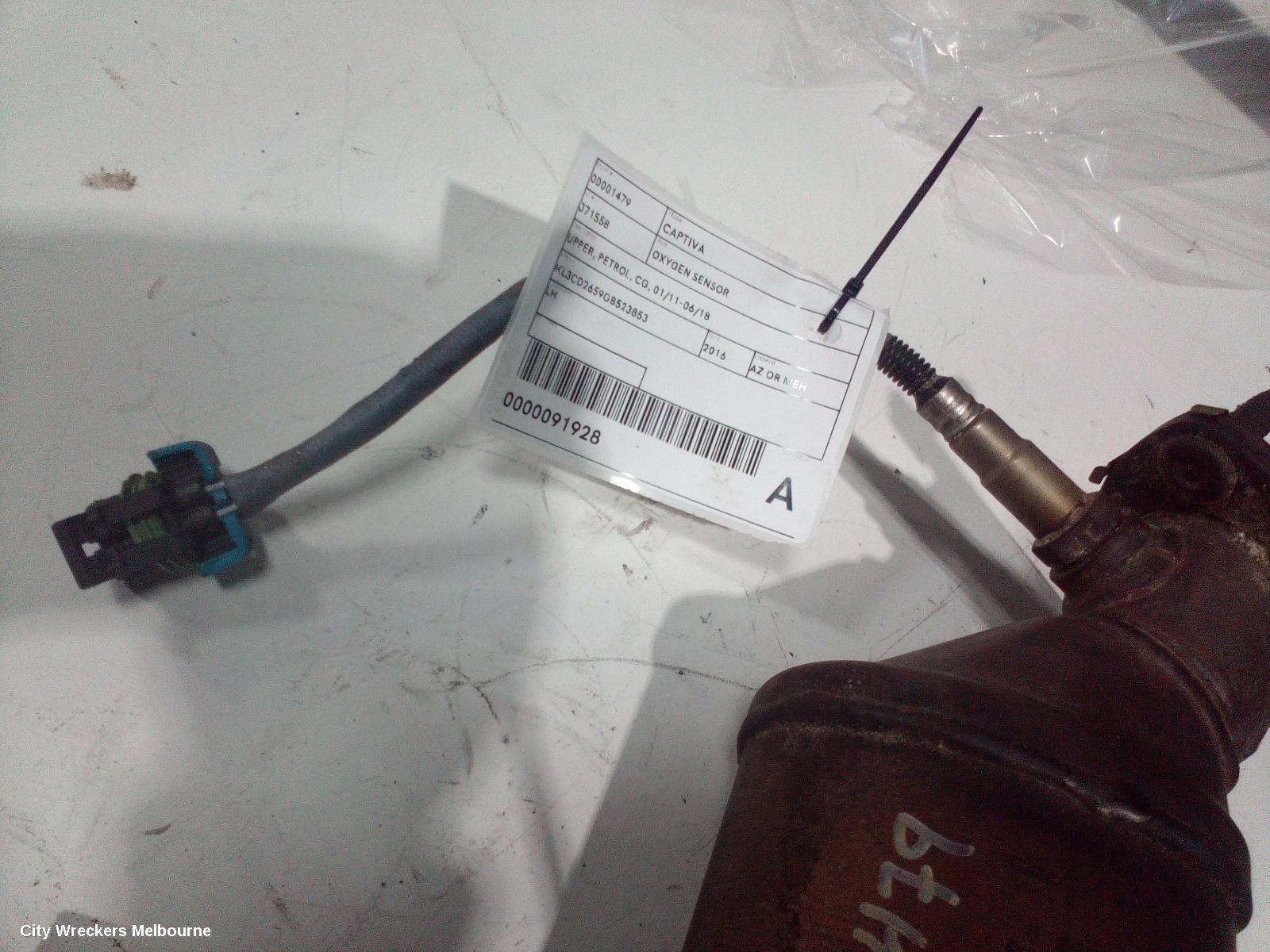 HOLDEN CAPTIVA OXYGEN SENSOR, UPPER, PETROL, CG, 01/2011 - 06/2018