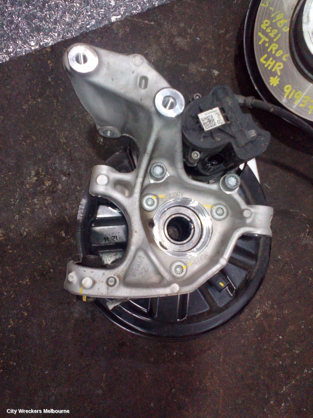 VOLKSWAGEN T-ROC RIGHT REAR HUB ASSEMBLY, AWD, A1, 03/2020 ONWARDS