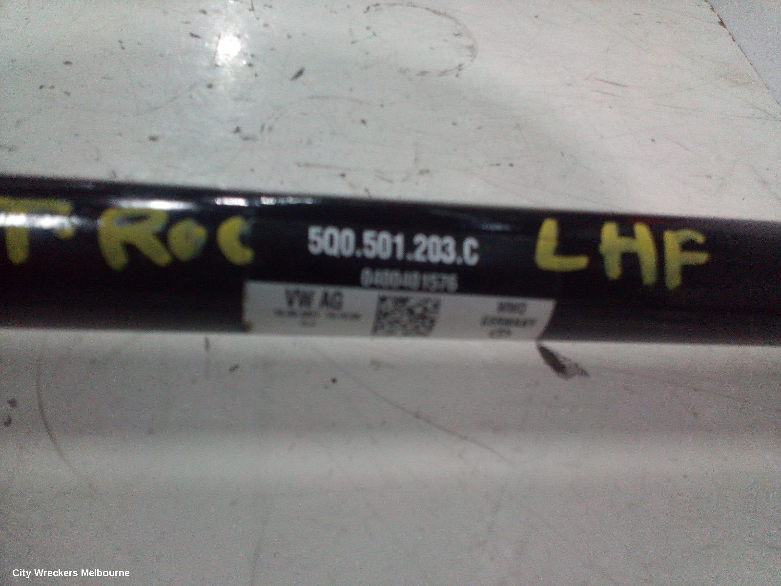 VOLKSWAGEN T-ROC LEFT DRIVESHAFT, REAR, AUTO T/M, 4WD, 03/2020 ONWARDS