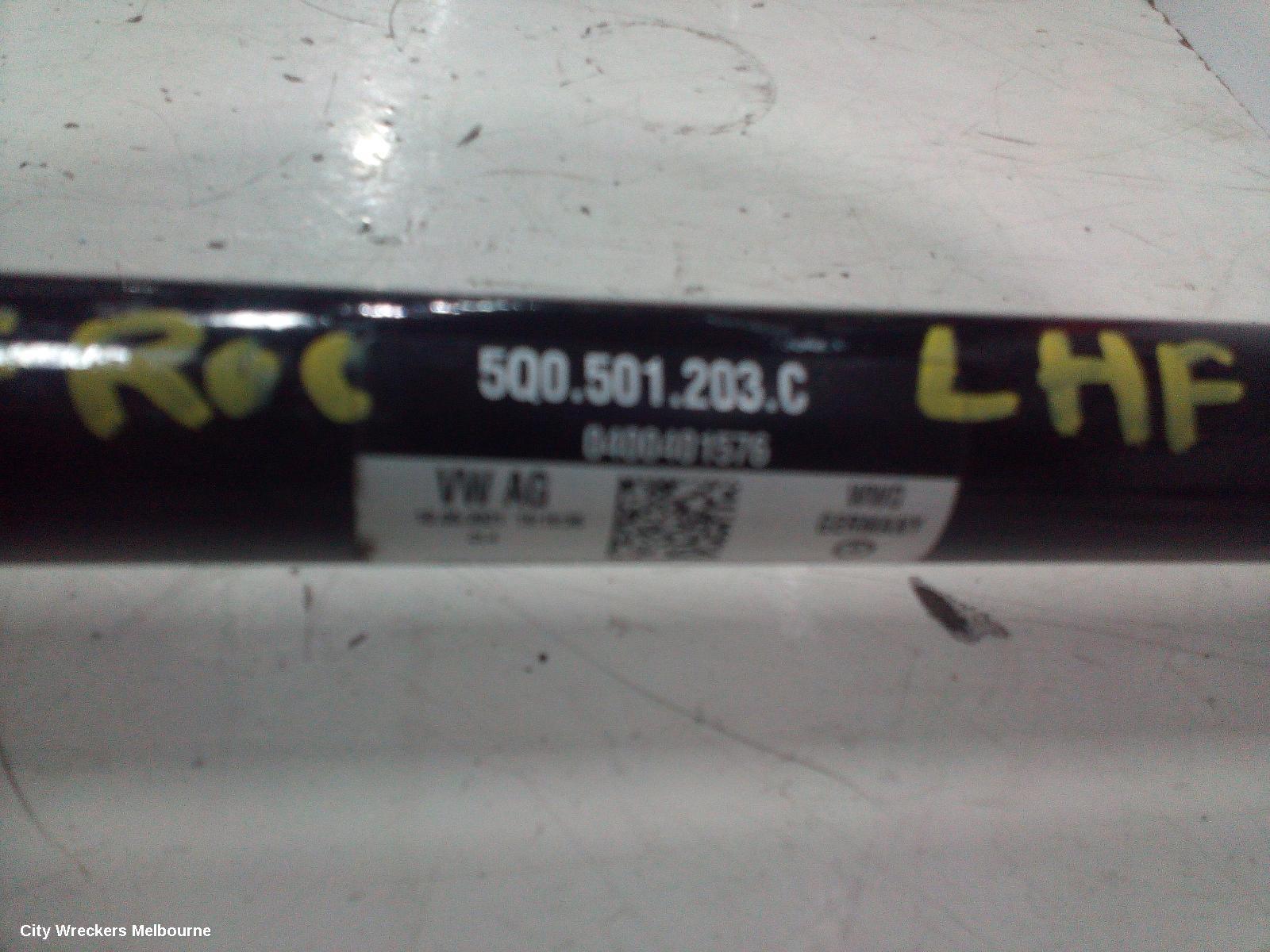 VOLKSWAGEN T-ROC LEFT DRIVESHAFT, REAR, AUTO T/M, 4WD, 03/2020 ONWARDS