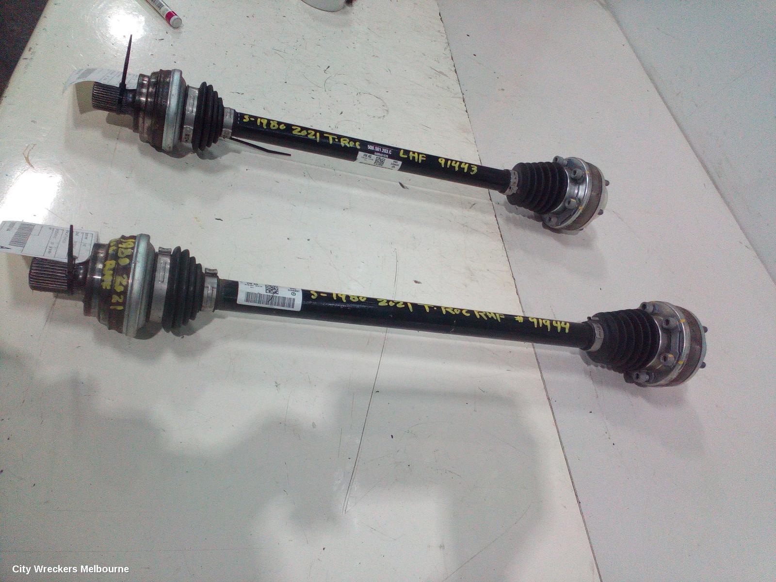 VOLKSWAGEN T-ROC RIGHT DRIVESHAFT, REAR, AUTO T/M, 4WD, 03/2020 ONWARDS