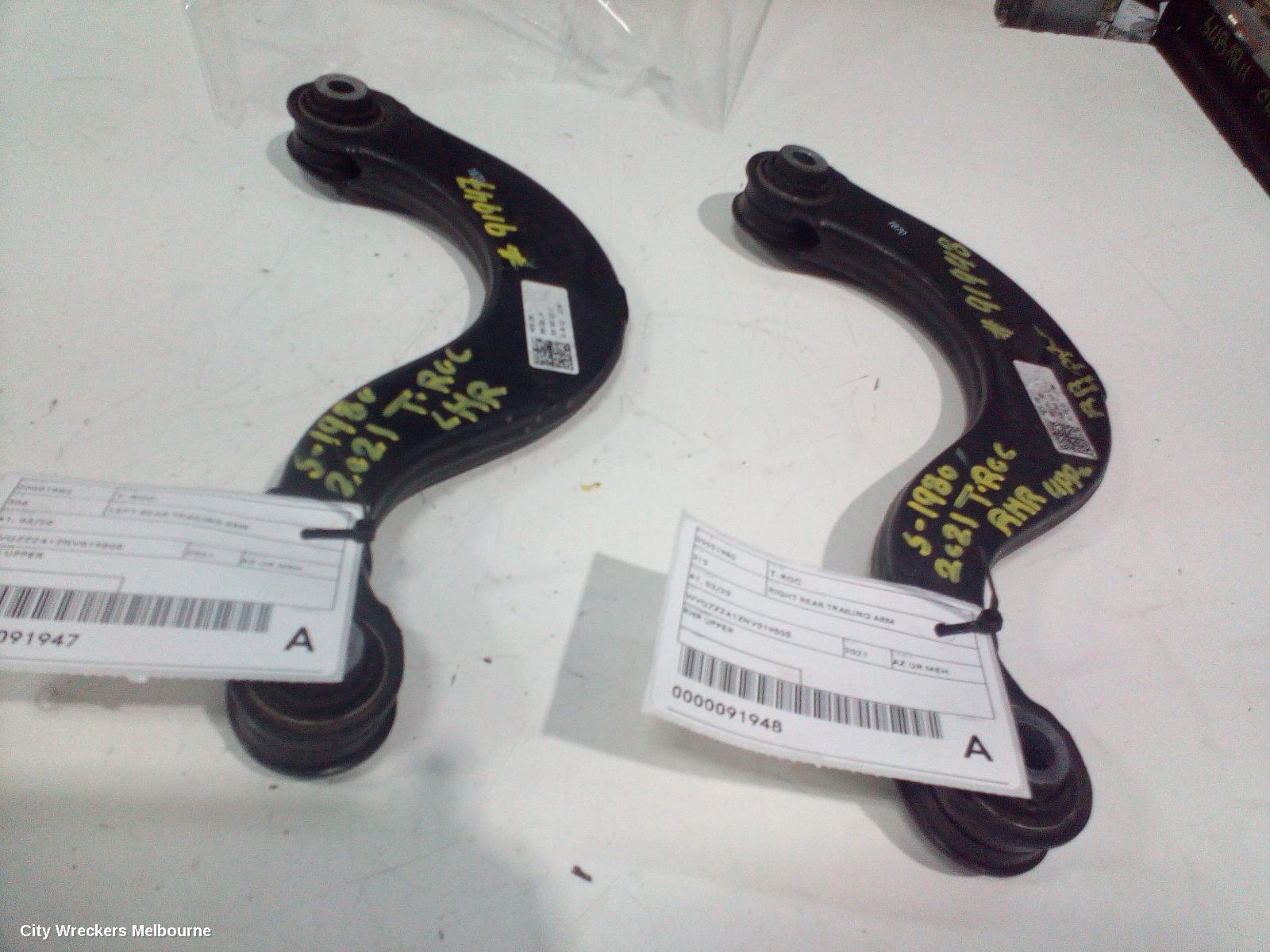 VOLKSWAGEN T-ROC LEFT REAR TRAILING ARM, A1, UPPER CONTROL ARM, 03/2020 ONWARDS