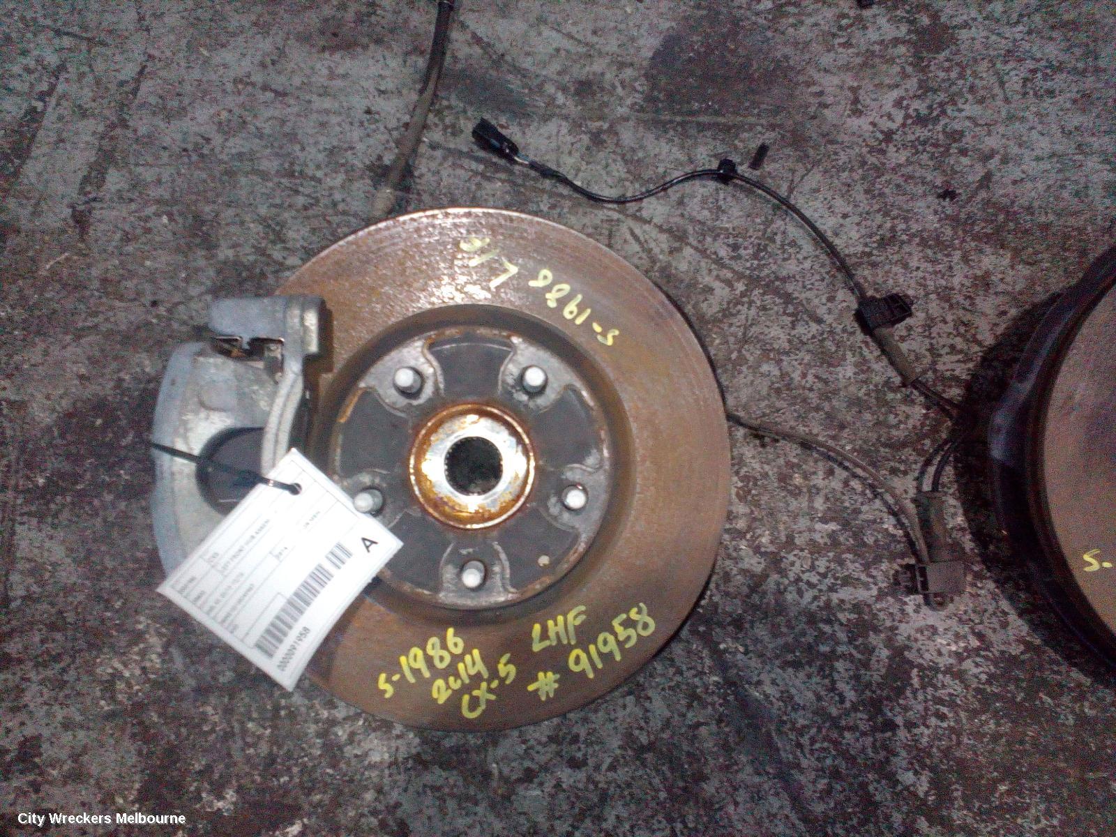 MAZDA CX5 LEFT FRONT HUB ASSEMBLY, 4WD, KE, 02/2012 - 12/2016