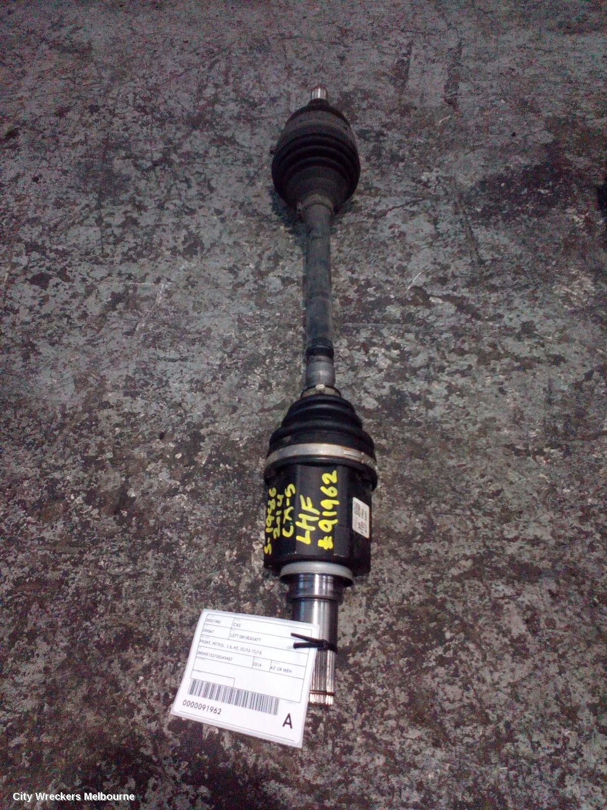 MAZDA CX5 LEFT DRIVESHAFT, FRONT, PETROL, 2.5, KE, 02/2013 - 12/2016