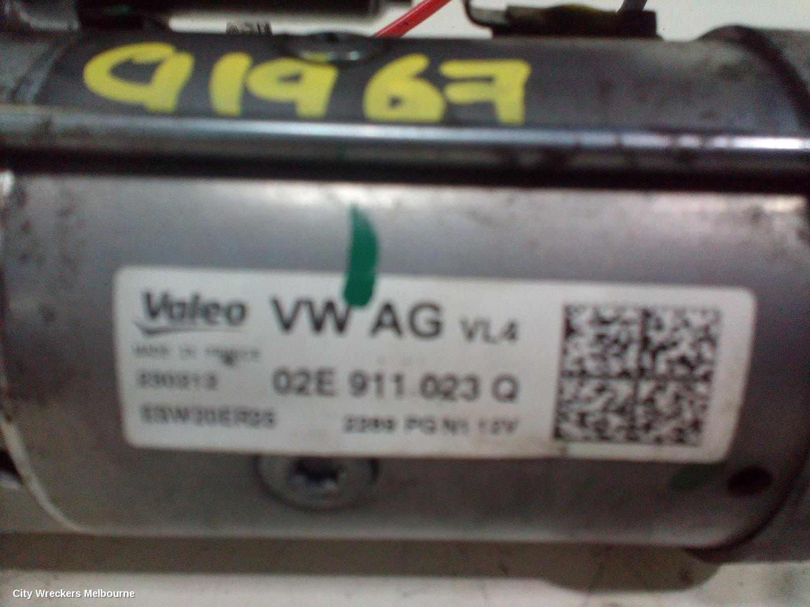 VOLKSWAGEN PASSAT STARTER, DIESEL, 2.0, VALEO, W/ STOP/START TYPE, 3C/MK6 B7/3CC, 04/2011 - 12/2016