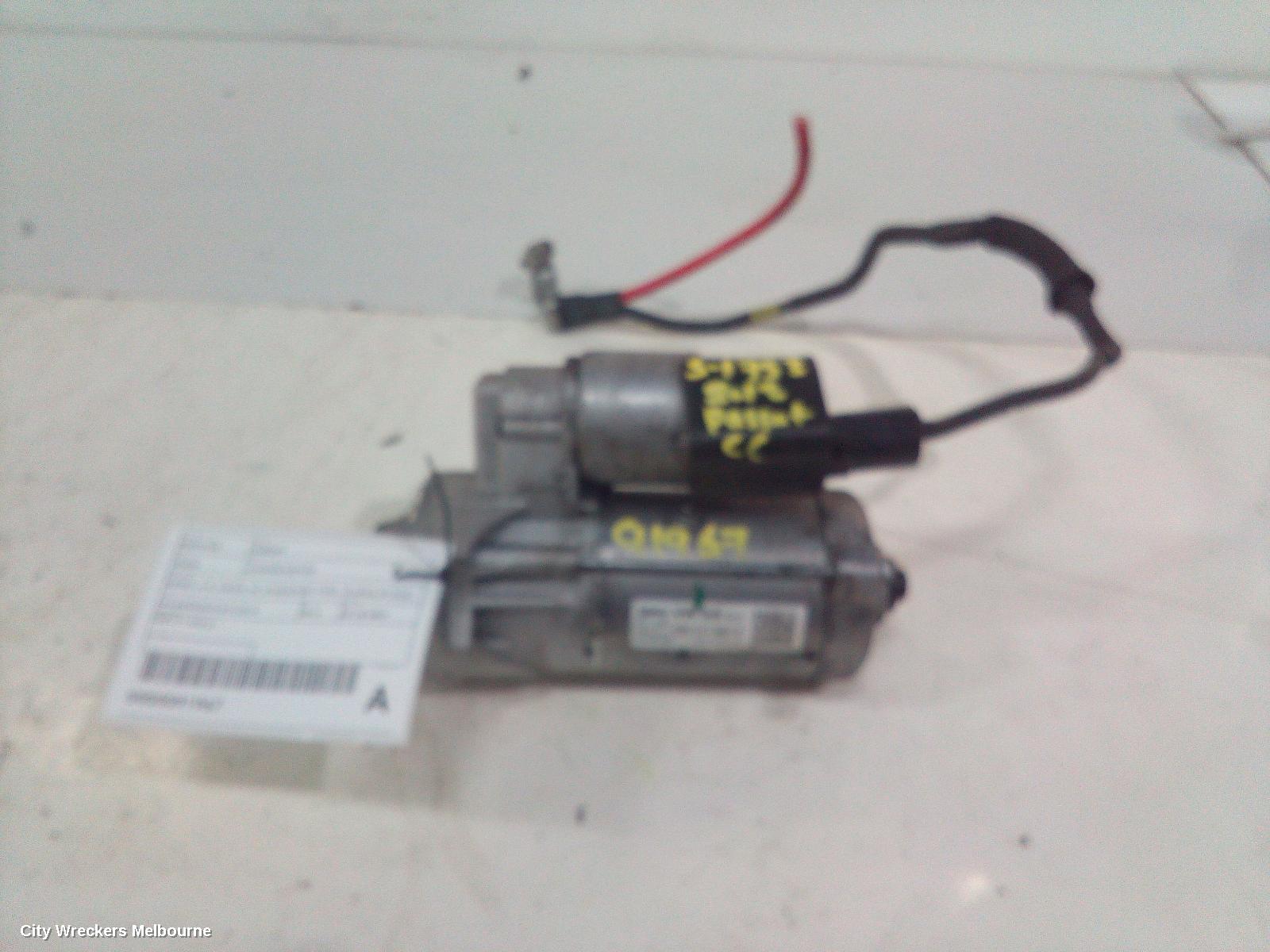 VOLKSWAGEN PASSAT STARTER, DIESEL, 2.0, VALEO, W/ STOP/START TYPE, 3C/MK6 B7/3CC, 04/2011 - 12/2016