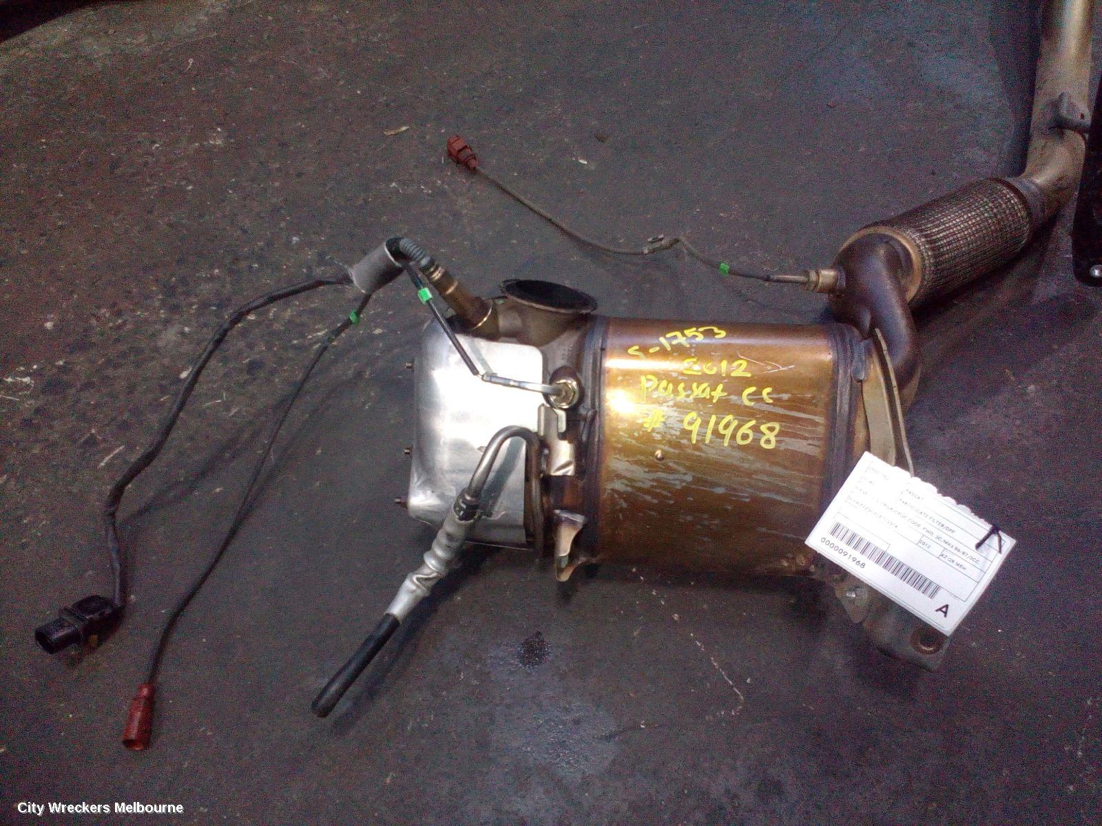 VOLKSWAGEN PASSAT PARTICULATE FILTER/DPF, DIESEL, 2.0, CFGB/CFGC CODE, FWD, 3C/MK6 B6-B7/3CC, 08/2007 - 12/2016