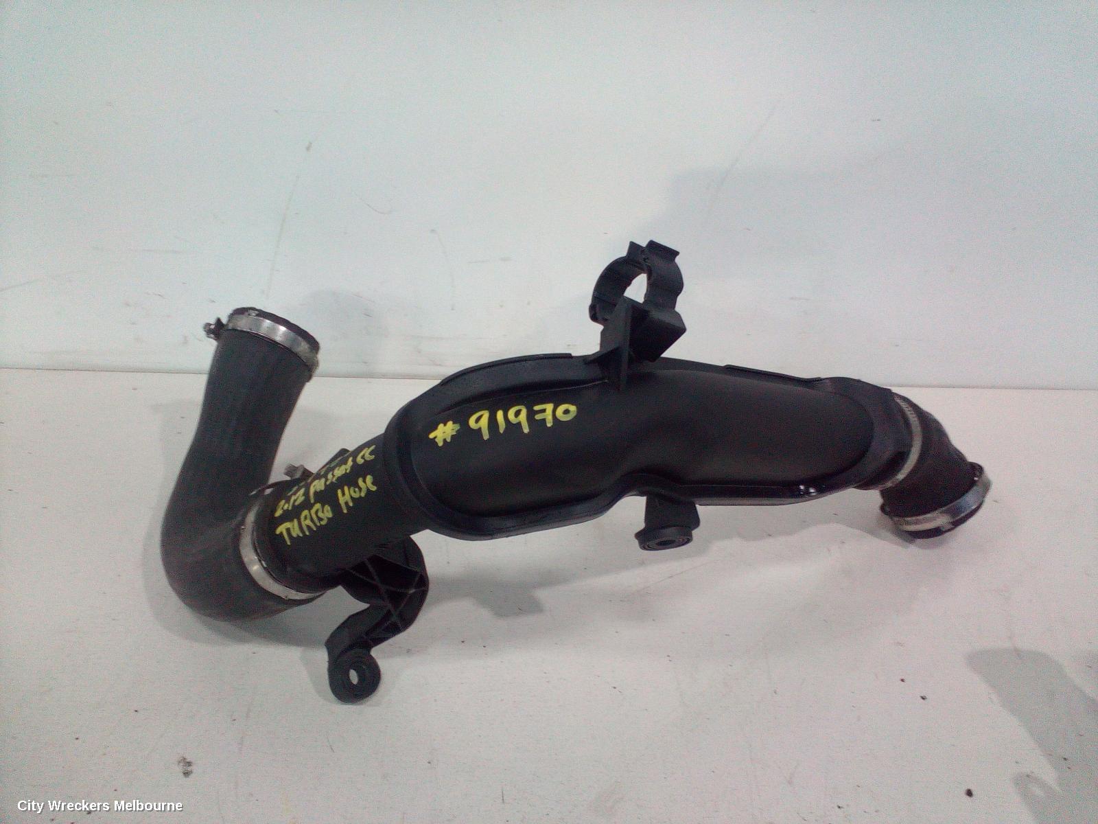 VOLKSWAGEN PASSAT, 3CC, SEDAN, 08/2008 - 12/2016, TURBO HOSE: 91970