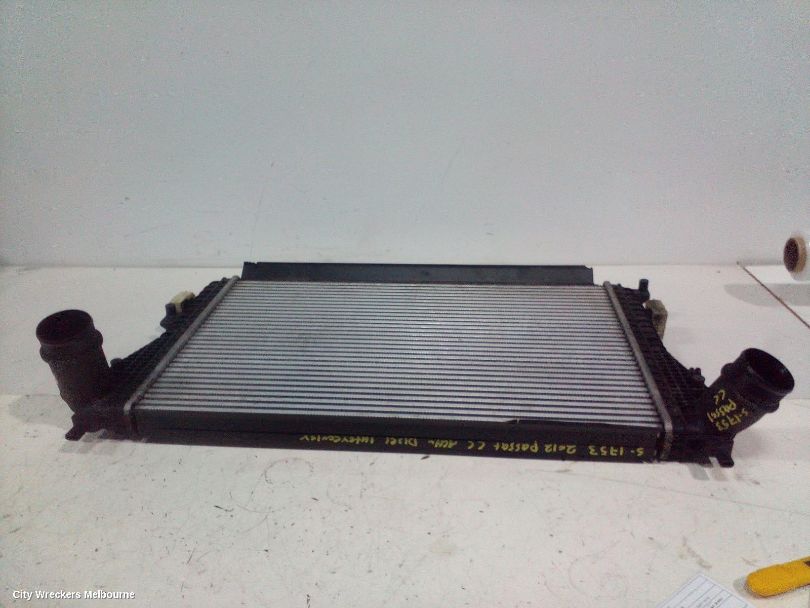 VOLKSWAGEN PASSAT INTERCOOLER, DIESEL, 2.0, CFGB/CFGC CODE, 3CC, 06/2011 - 12/2016