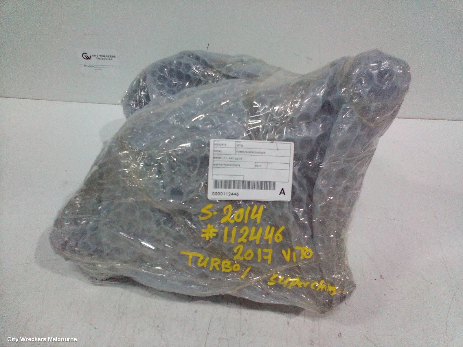 MERCEDES VITO TURBO SUPERCHARGER, DIESEL, 2.1, 447, 03/2015 ONWARDS