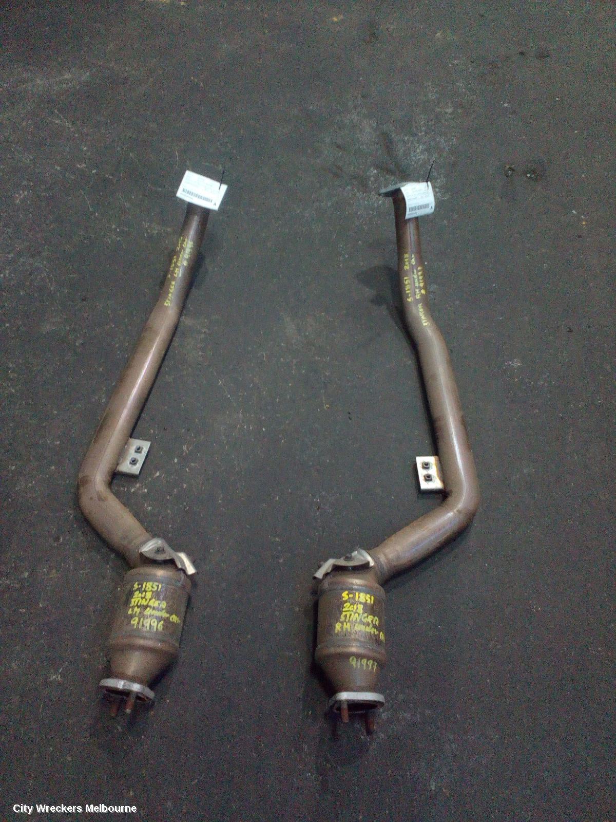 KIA STINGER CATALYTIC CONVERTER, UNDER CAR-CAT TYPE, 3.3, PETROL, RH SIDE, CK, 06/2017 ONWARDS