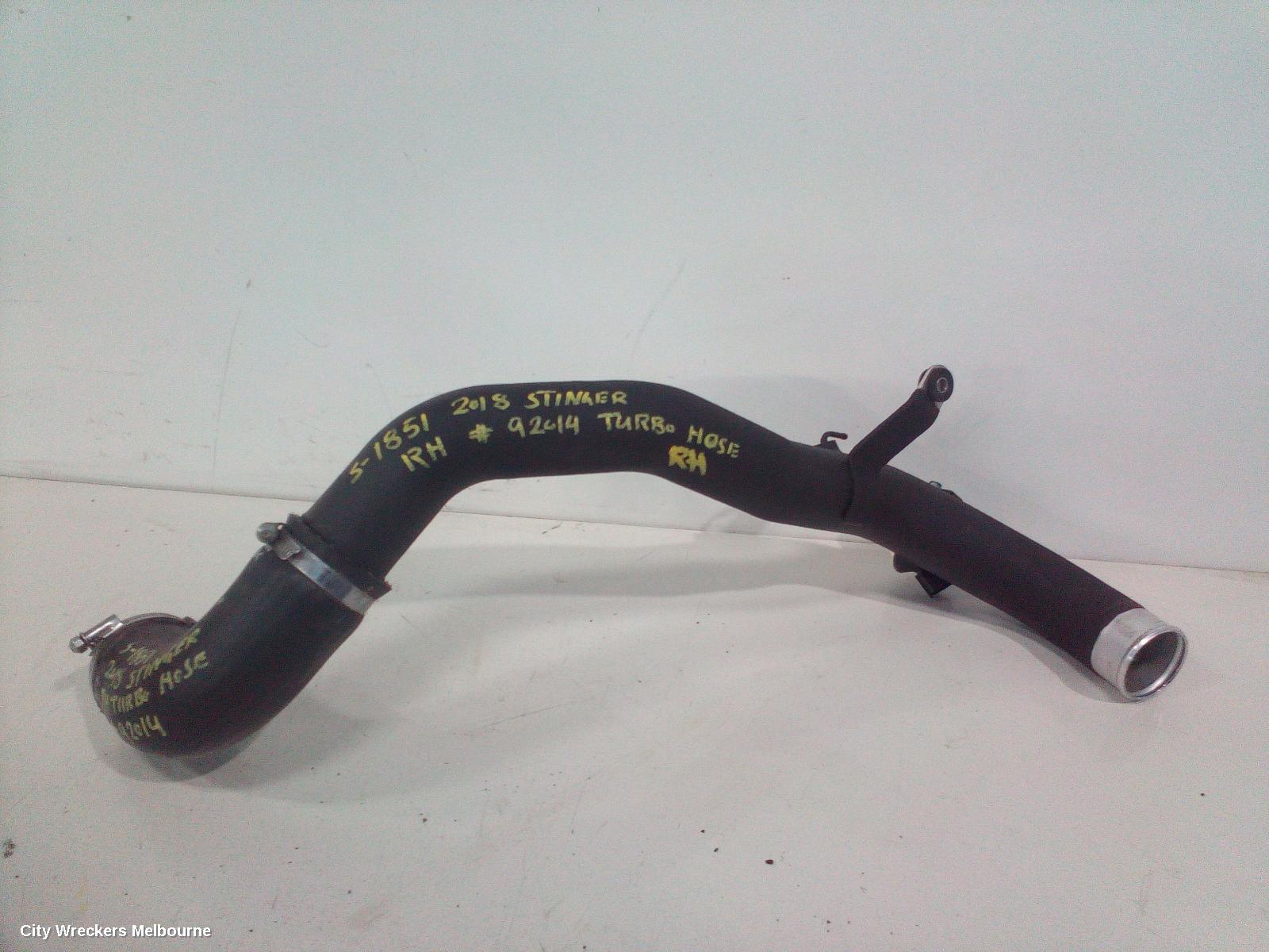 KIA STINGER, CK, 06/2017 - 04/2023, RH TURBO HOSE : 92014