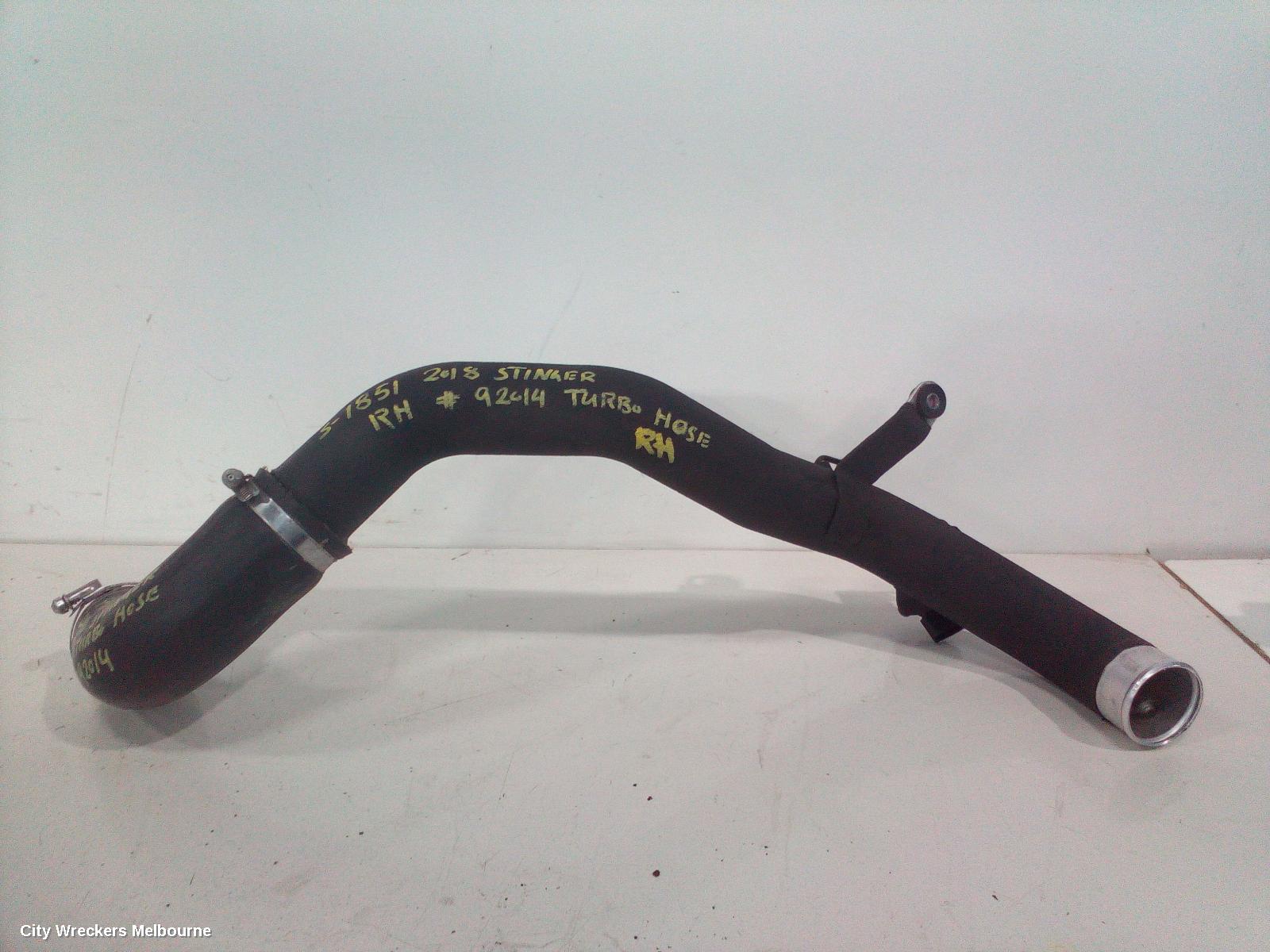 KIA STINGER, CK, 06/2017 - 04/2023, RH TURBO HOSE : 92014