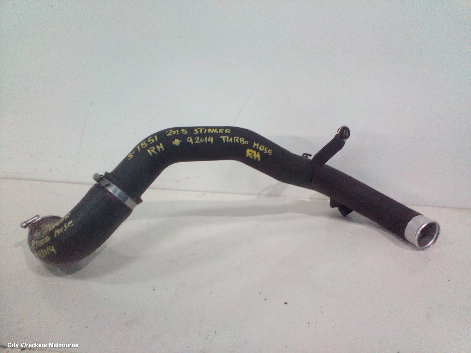 KIA STINGER, CK, 06/2017 - 04/2023, RH TURBO HOSE : 92014