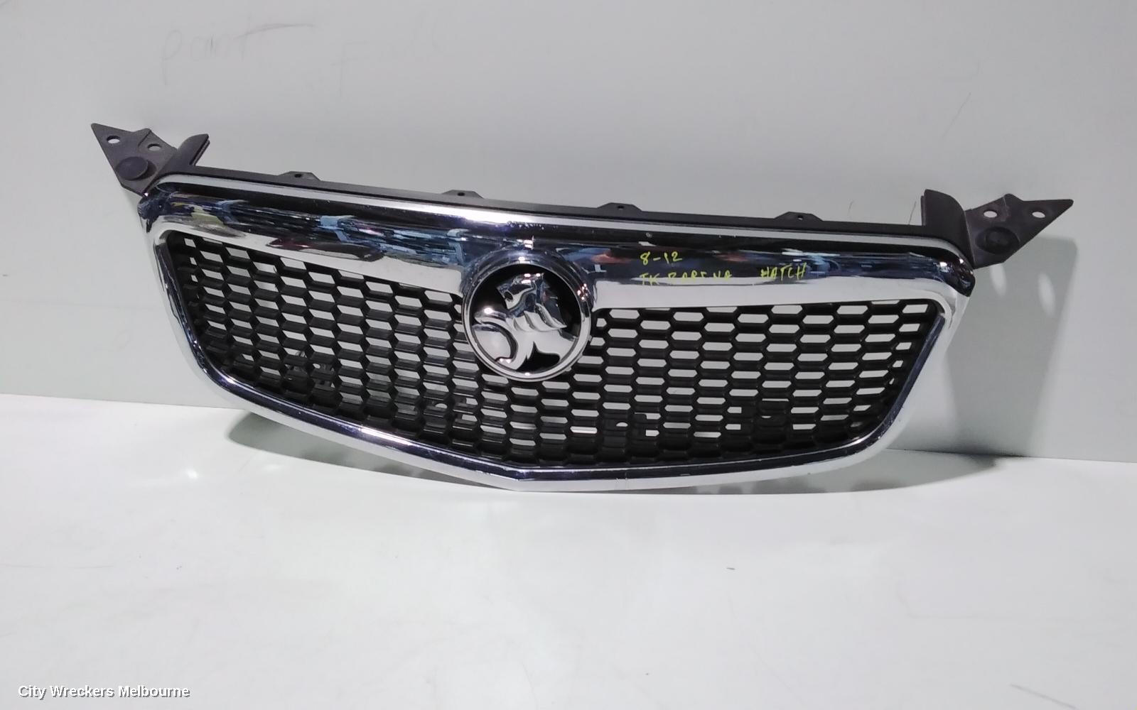 HOLDEN BARINA GRILLE, RADIATOR GRILLE, TK, HATCH, 07/2008 - 12/2012