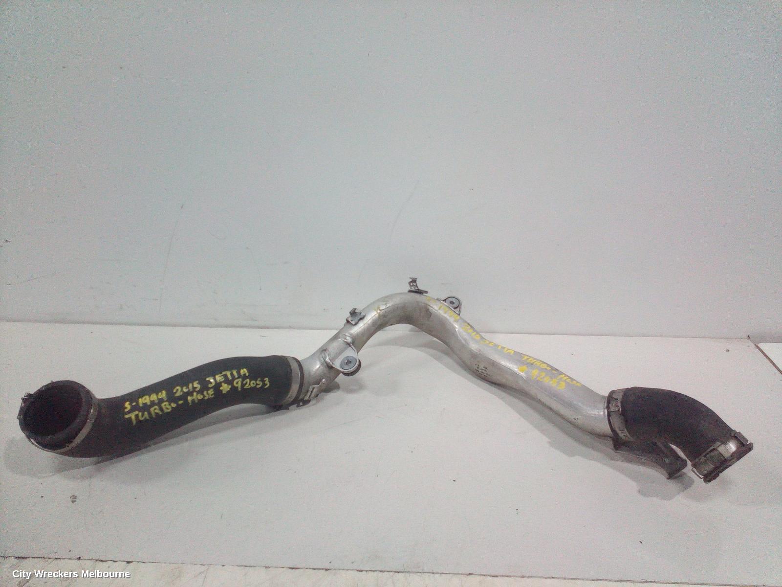 VOLKSWAGEN JETTA, 1B, 02/2011 ONWARDS, TURBO HOSE: 92053