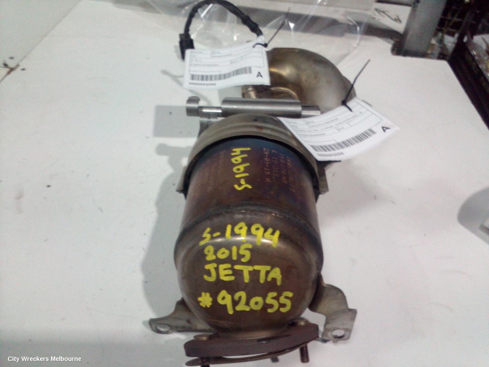 VOLKSWAGEN JETTA CATALYTIC CONVERTER, DOWNPIPE-CAT TYPE, 1.4, PETROL, CAVD/CTHD CODE, 1B, 02/2011 - 12/2017