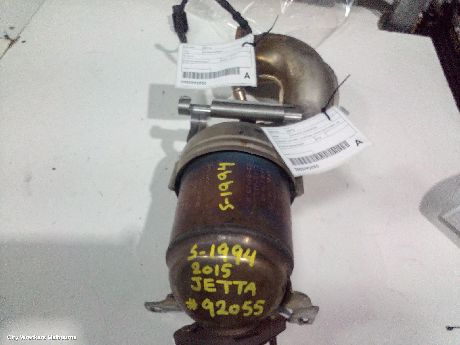 VOLKSWAGEN JETTA CATALYTIC CONVERTER, DOWNPIPE-CAT TYPE, 1.4, PETROL, CAVD/CTHD CODE, 1B, 02/2011 - 12/2017