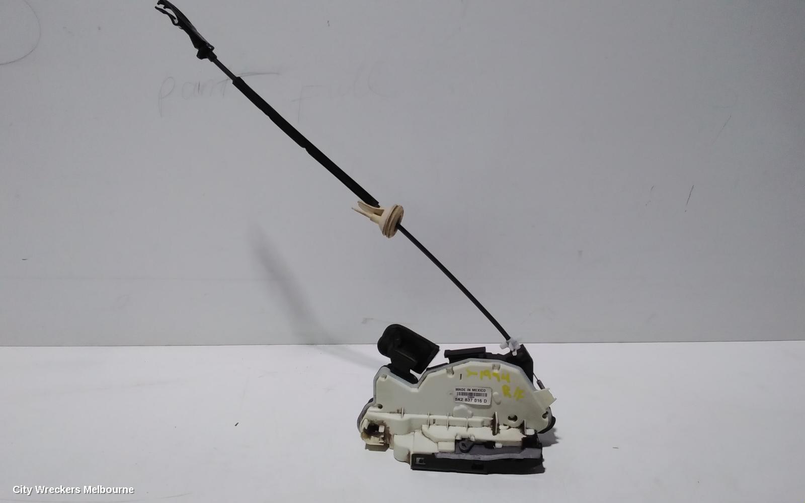 VOLKSWAGEN JETTA DOOR/BOOT/GATE LOCK, RIGHT FRONT DOOR LOCK, P/N 5K2837016D, 1B, 02/2011 - 12/2017