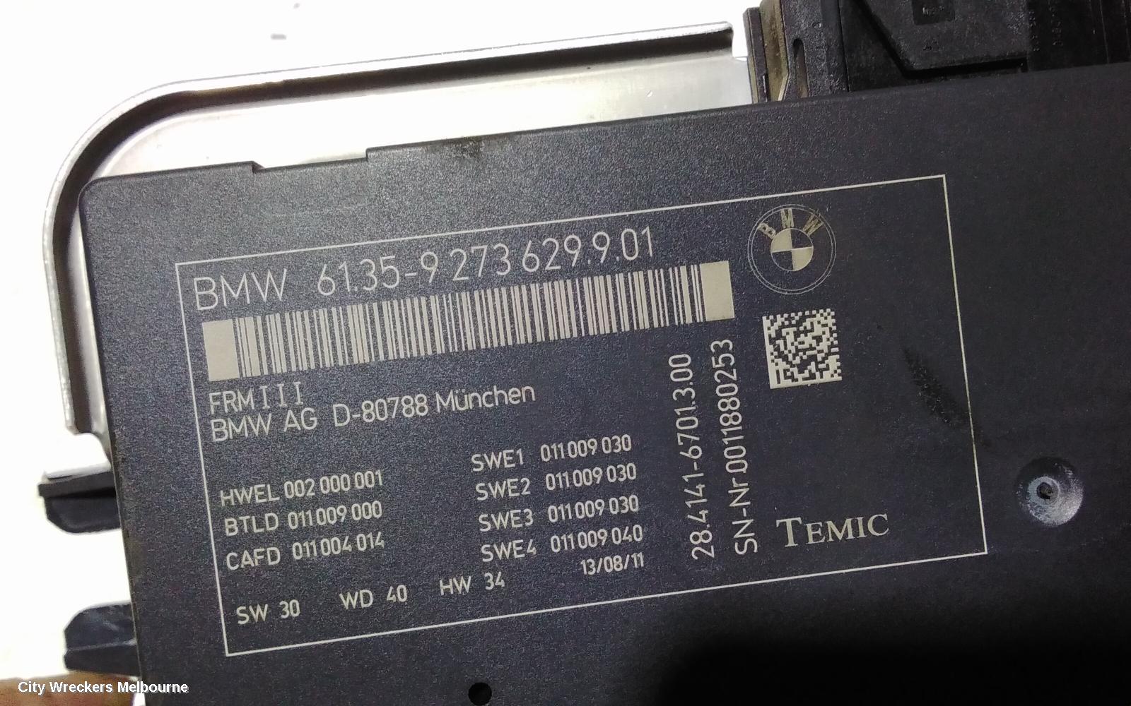 BMW 5 SERIES ECU, FOOTWELL MODULE, F07/F10/F11, 02/2010 - 10/2017